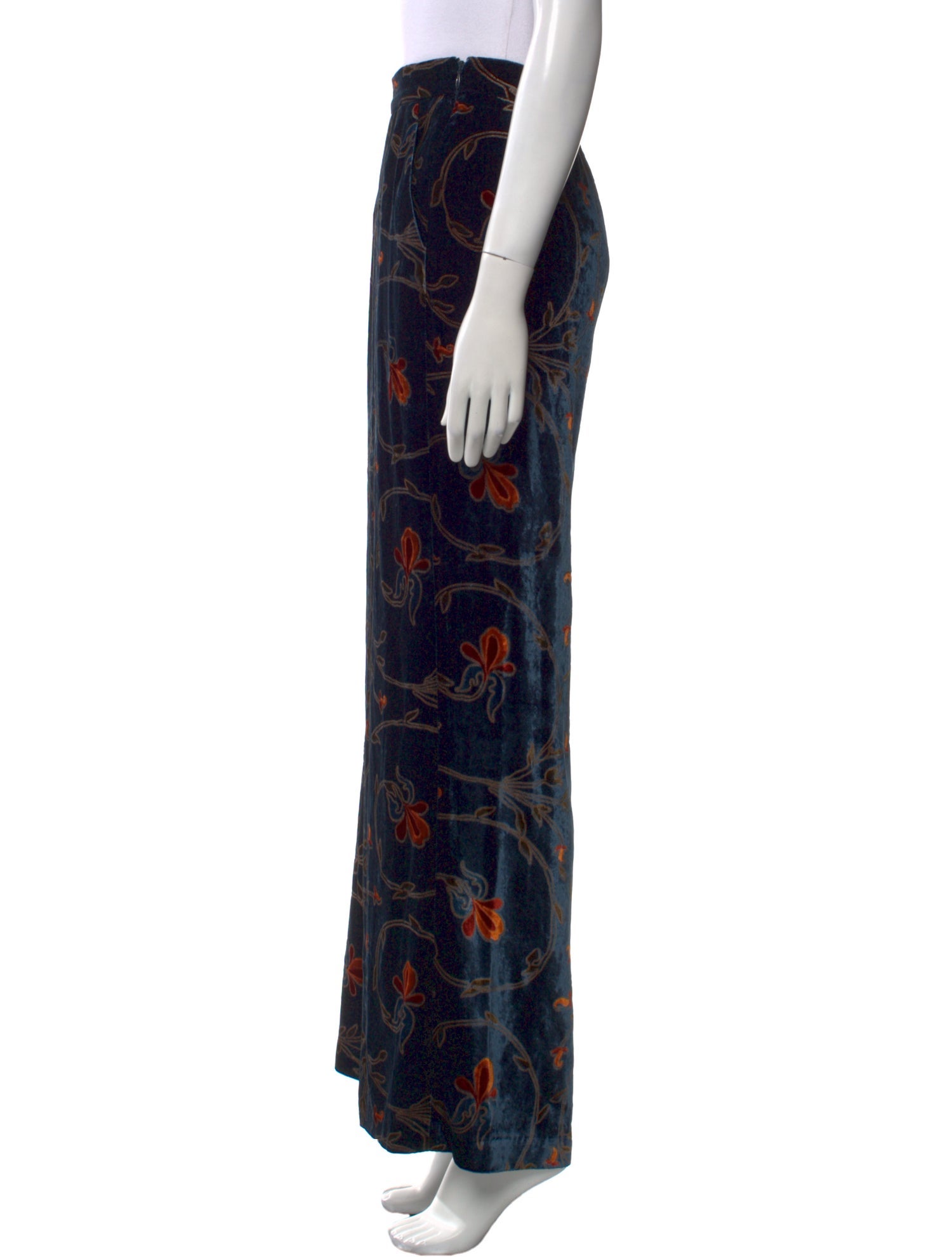 Etro Printed Wide Leg Pants