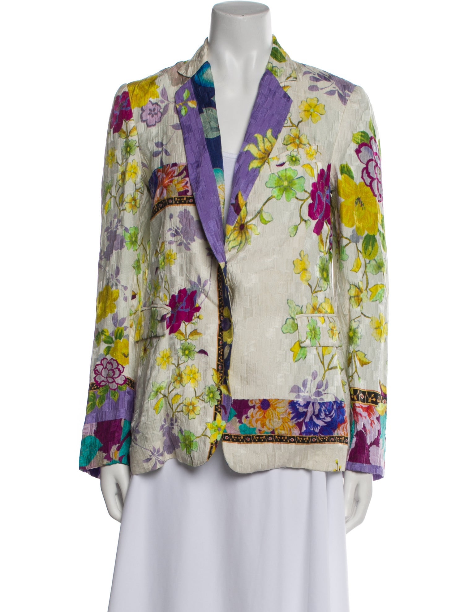 Etro Floral Print Blazer