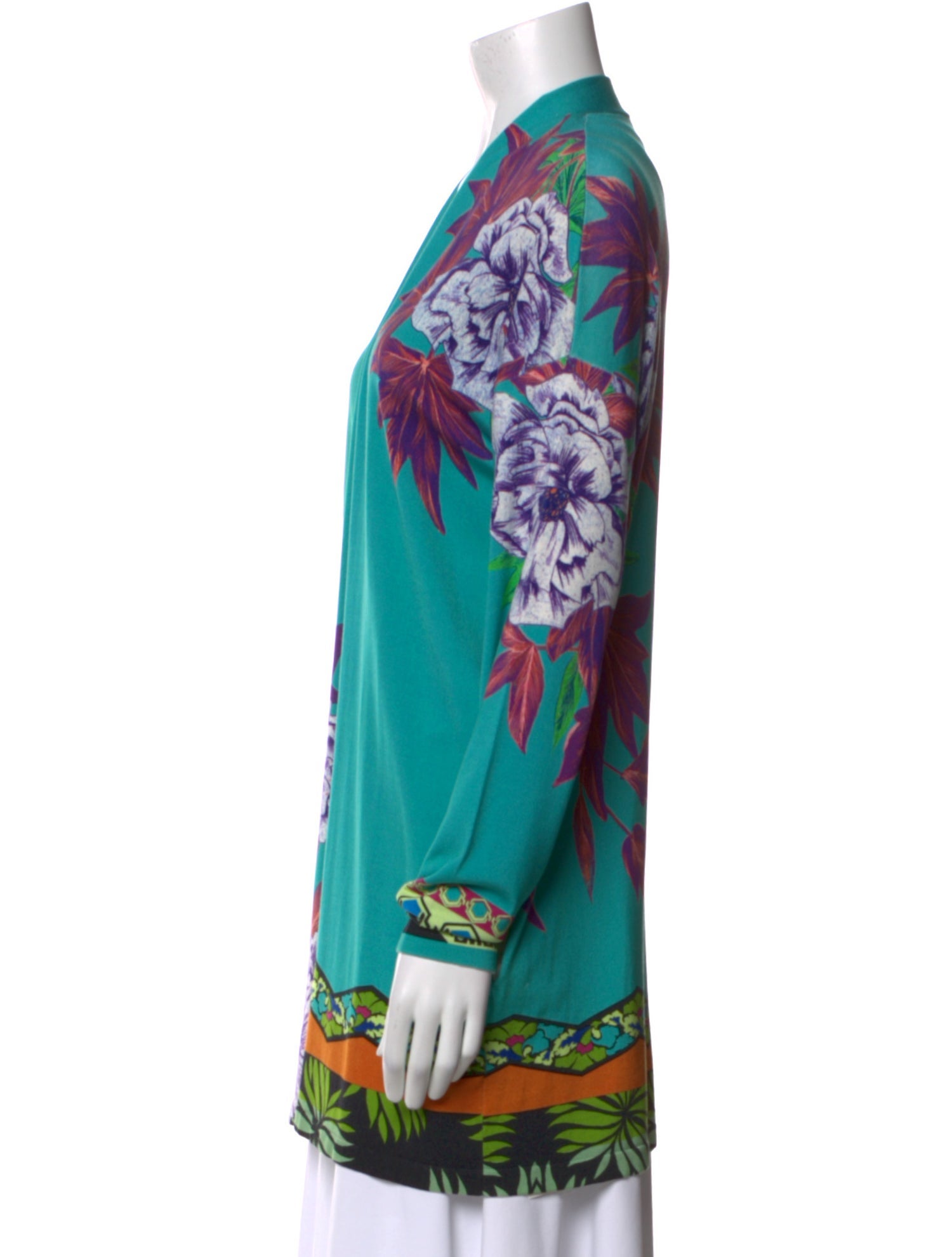 Etro Silk Floral Print Sweater