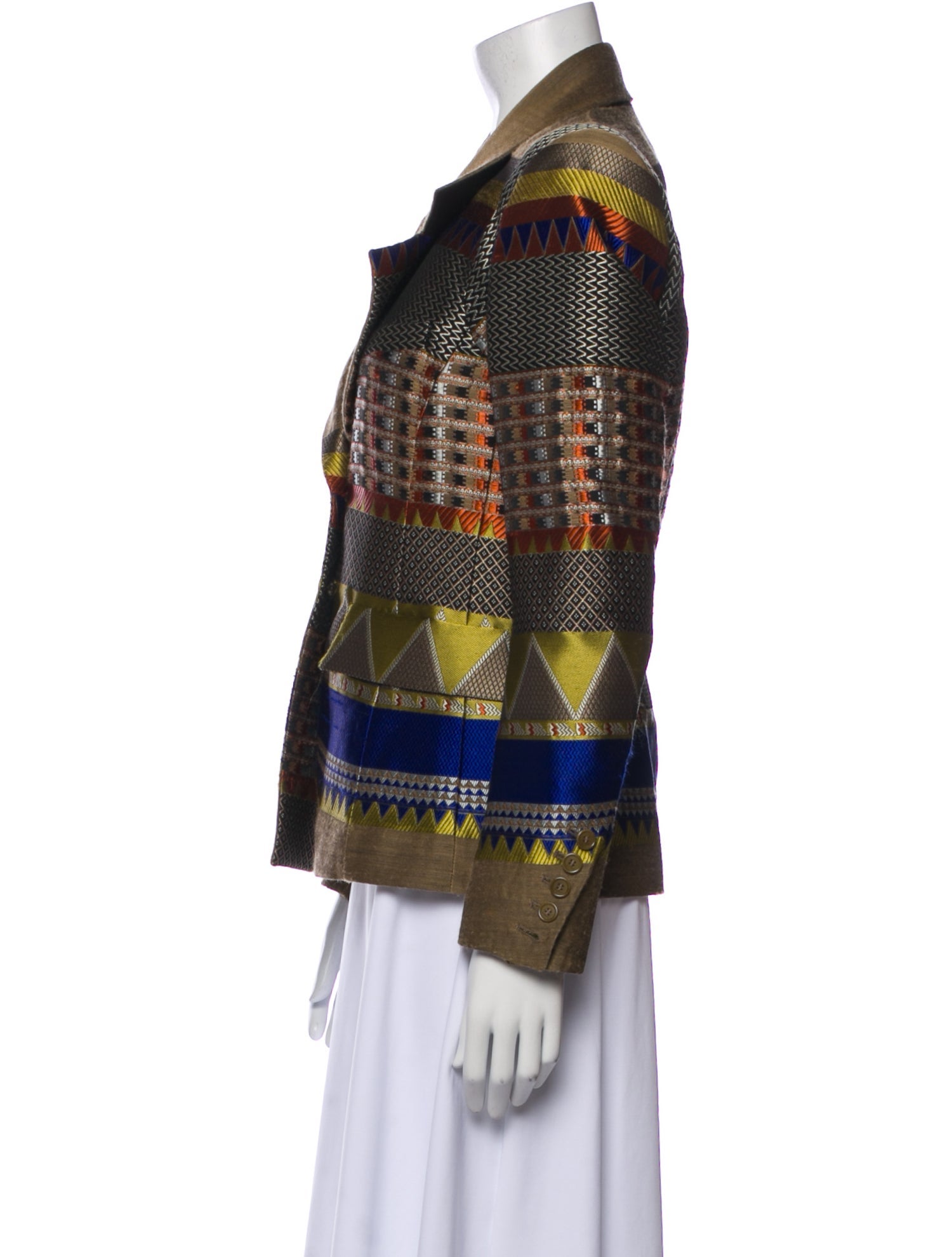 Etro Plaid Print Blazer