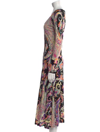 Etro Paisley Print Long Dress