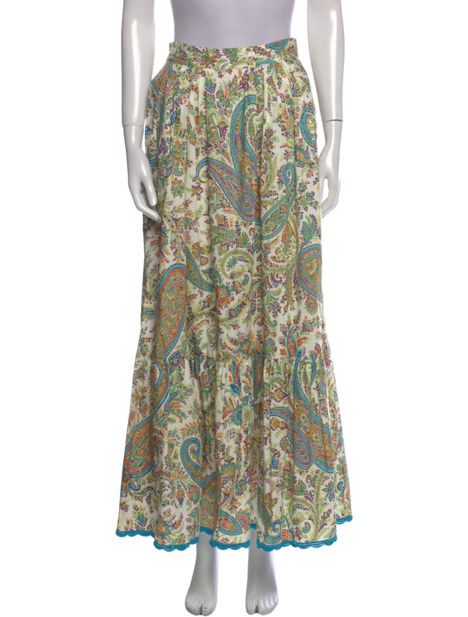 Etro Paisley Print Midi Length Skirt