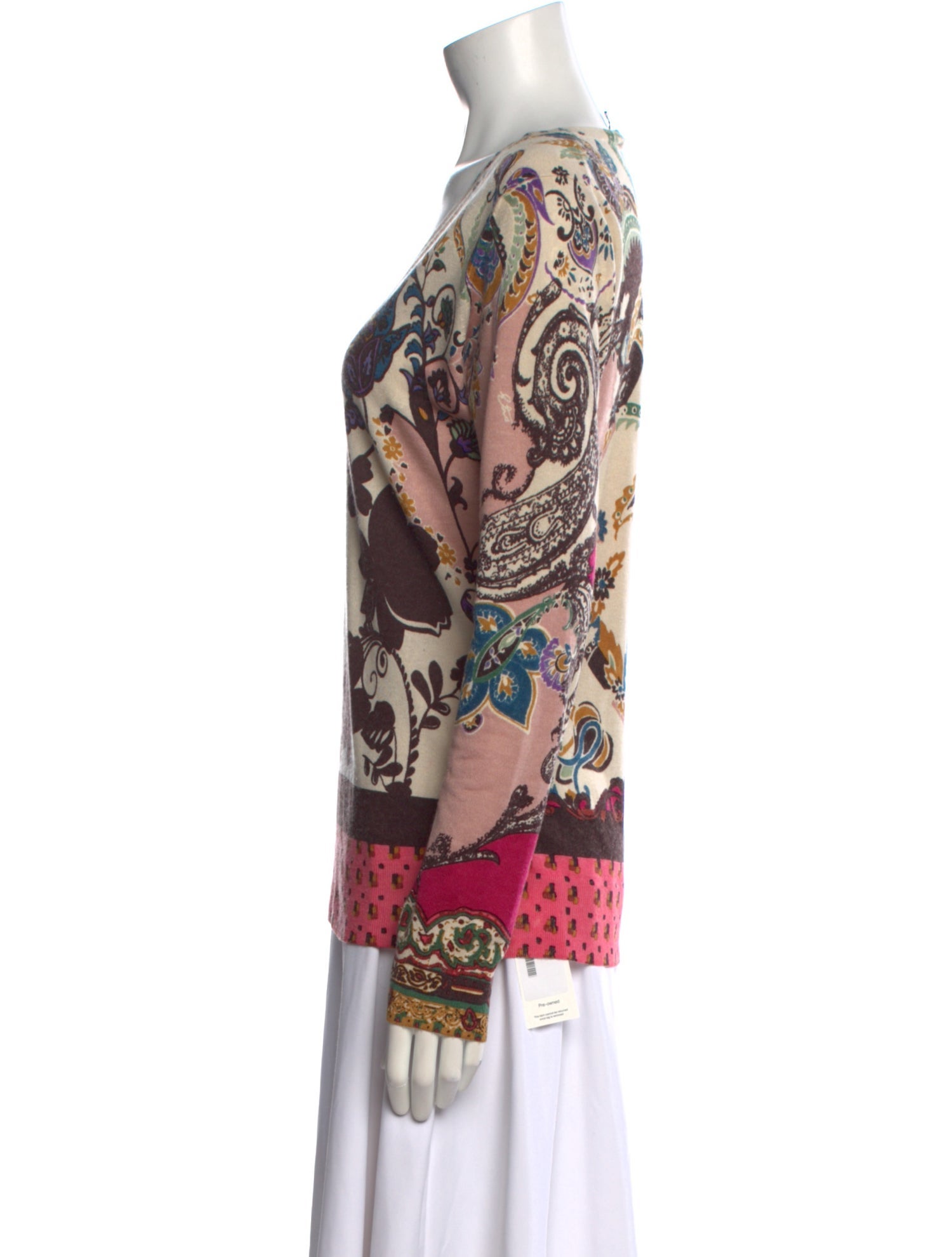 Etro Silk Floral Print Sweater