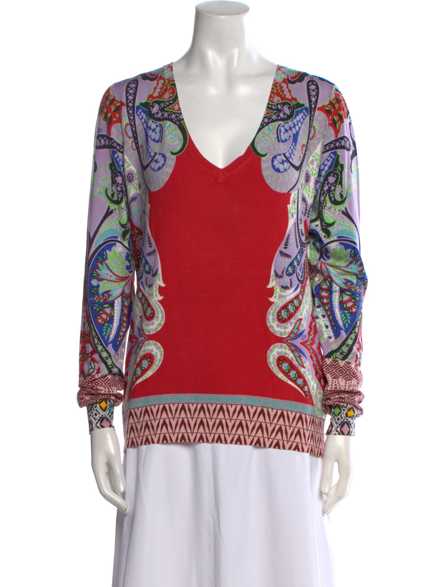 Etro Silk Printed Sweater