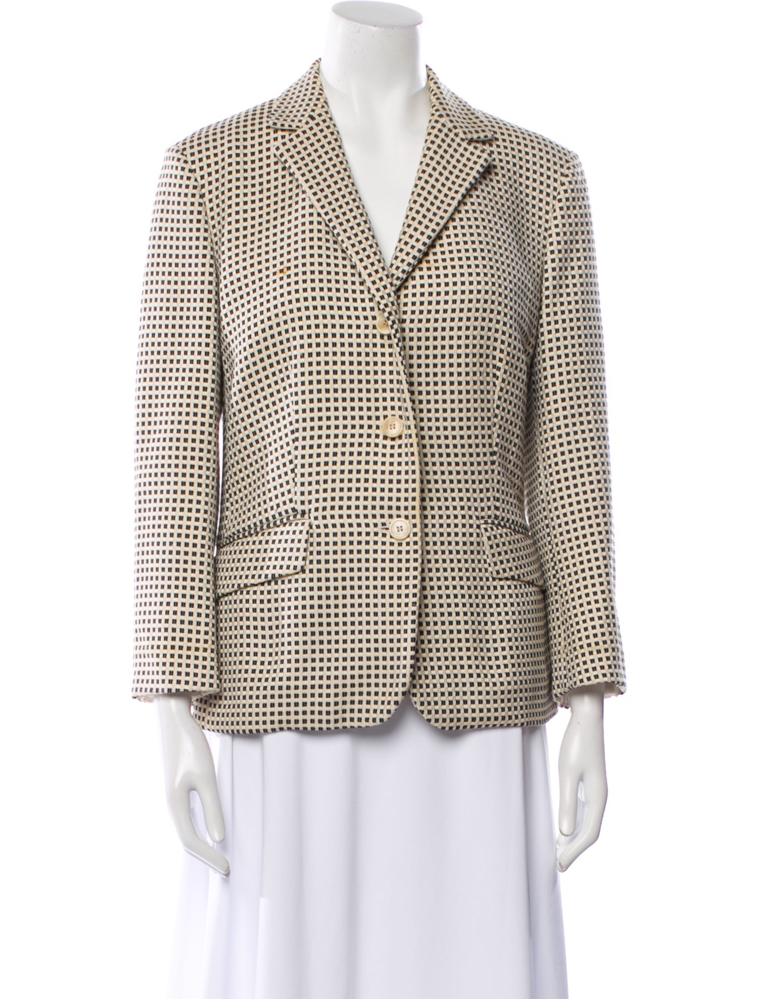 Etro Plaid Print Blazer