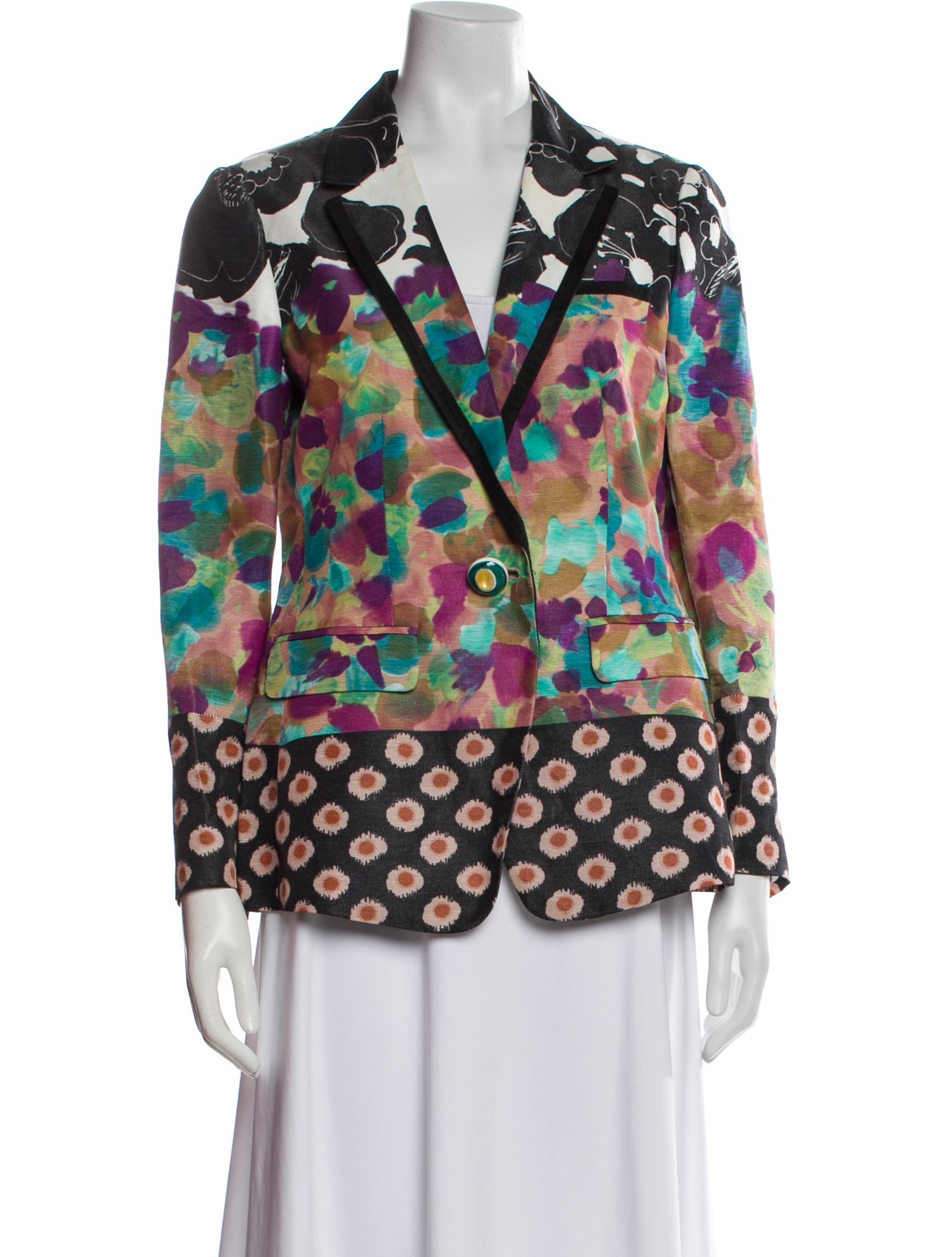 Etro Linen Printed Blazer