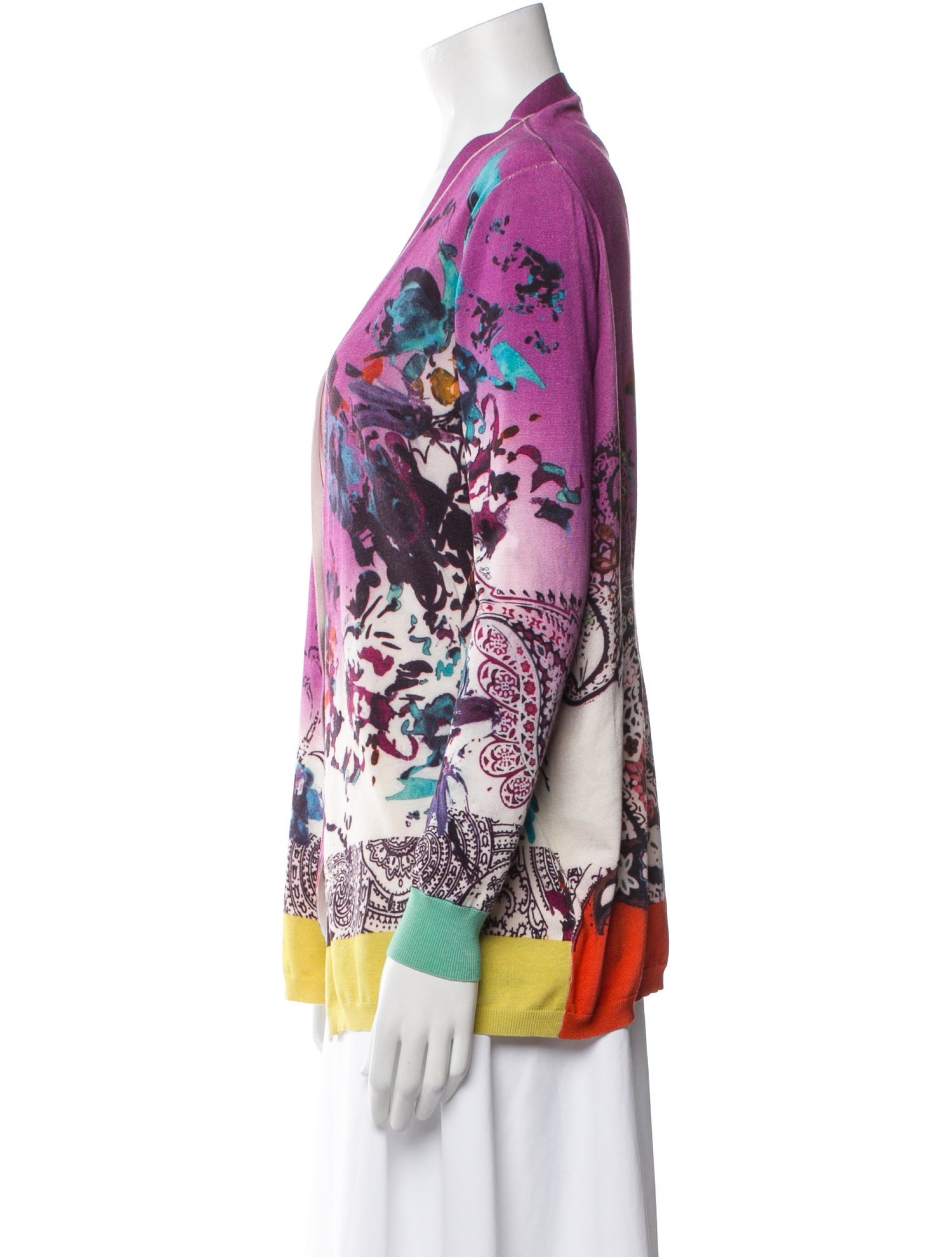 Etro Silk Floral Print Sweater