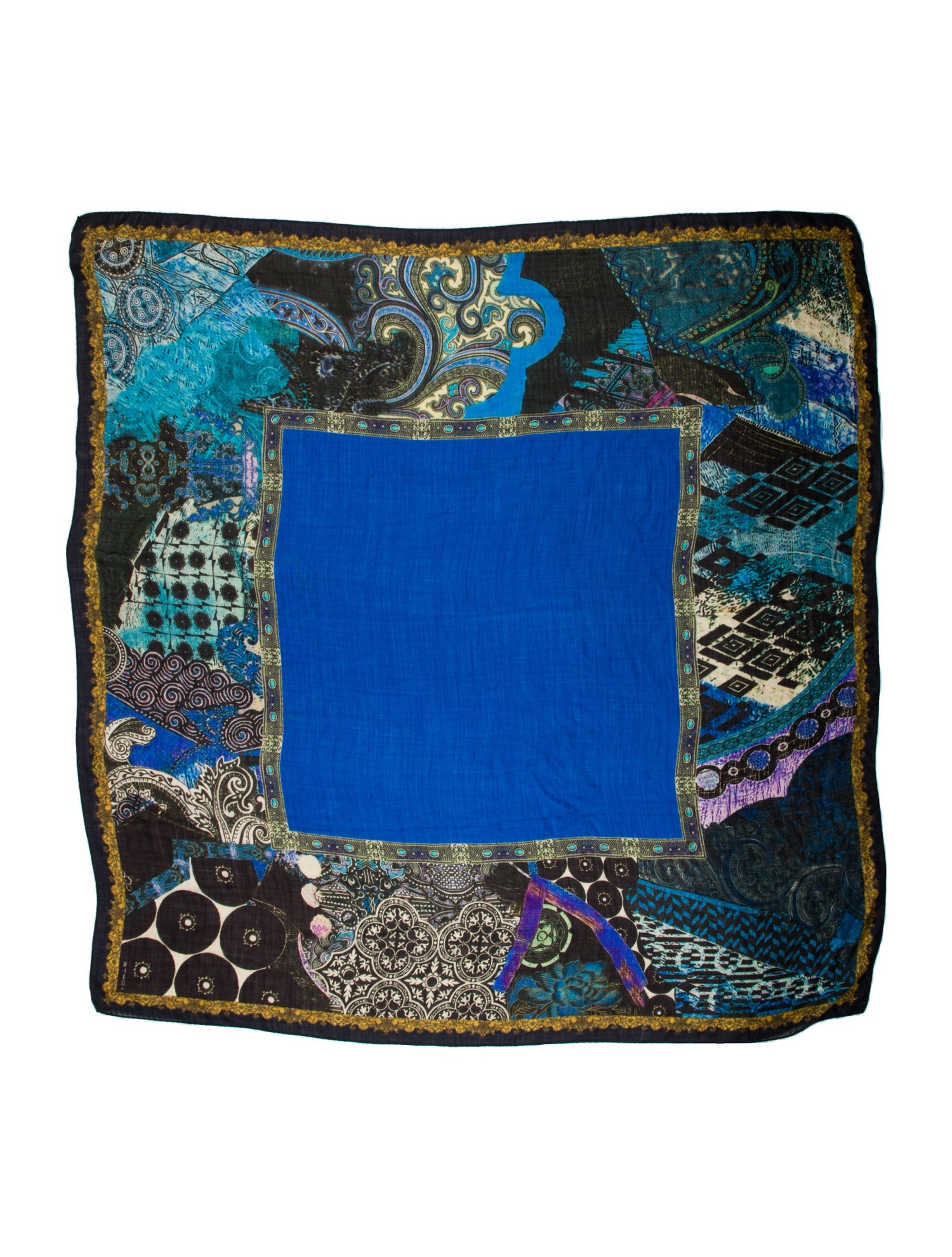 Etro Wool Printed Scarf