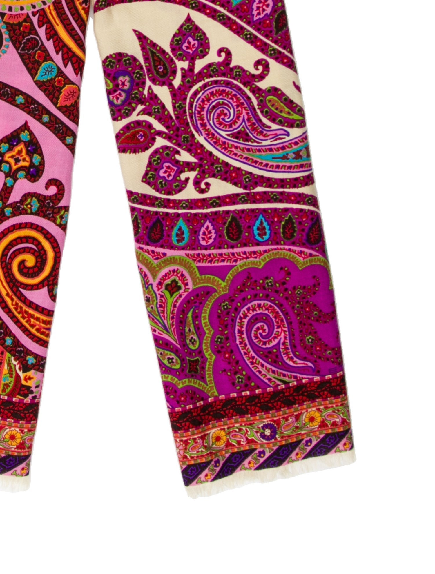 Etro Silk Paisley Print Scarf