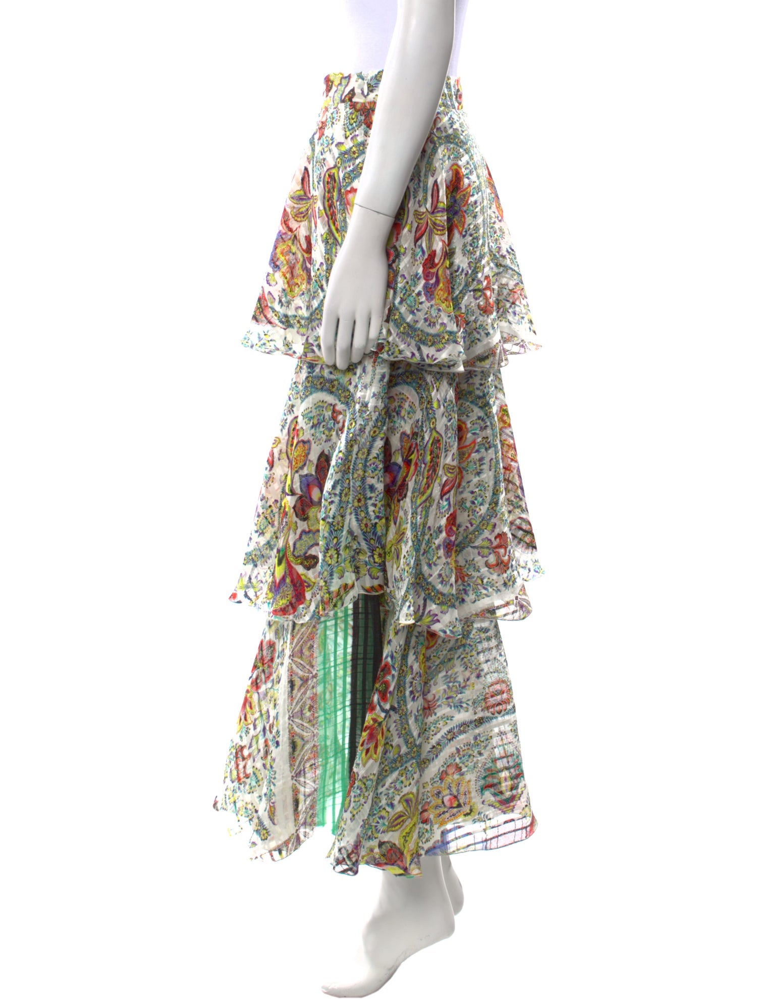 Etro Silk Midi Length Skirt