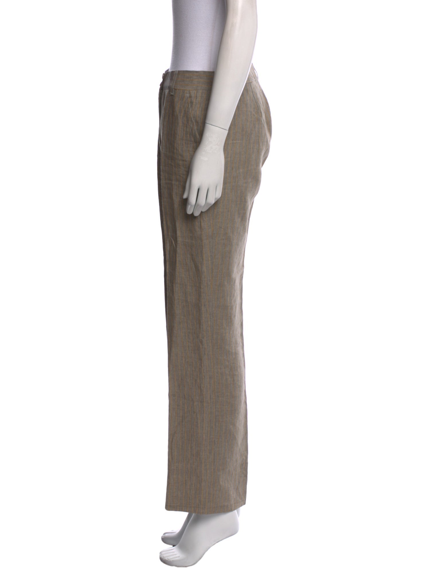 Etro Linen Straight Leg Pants