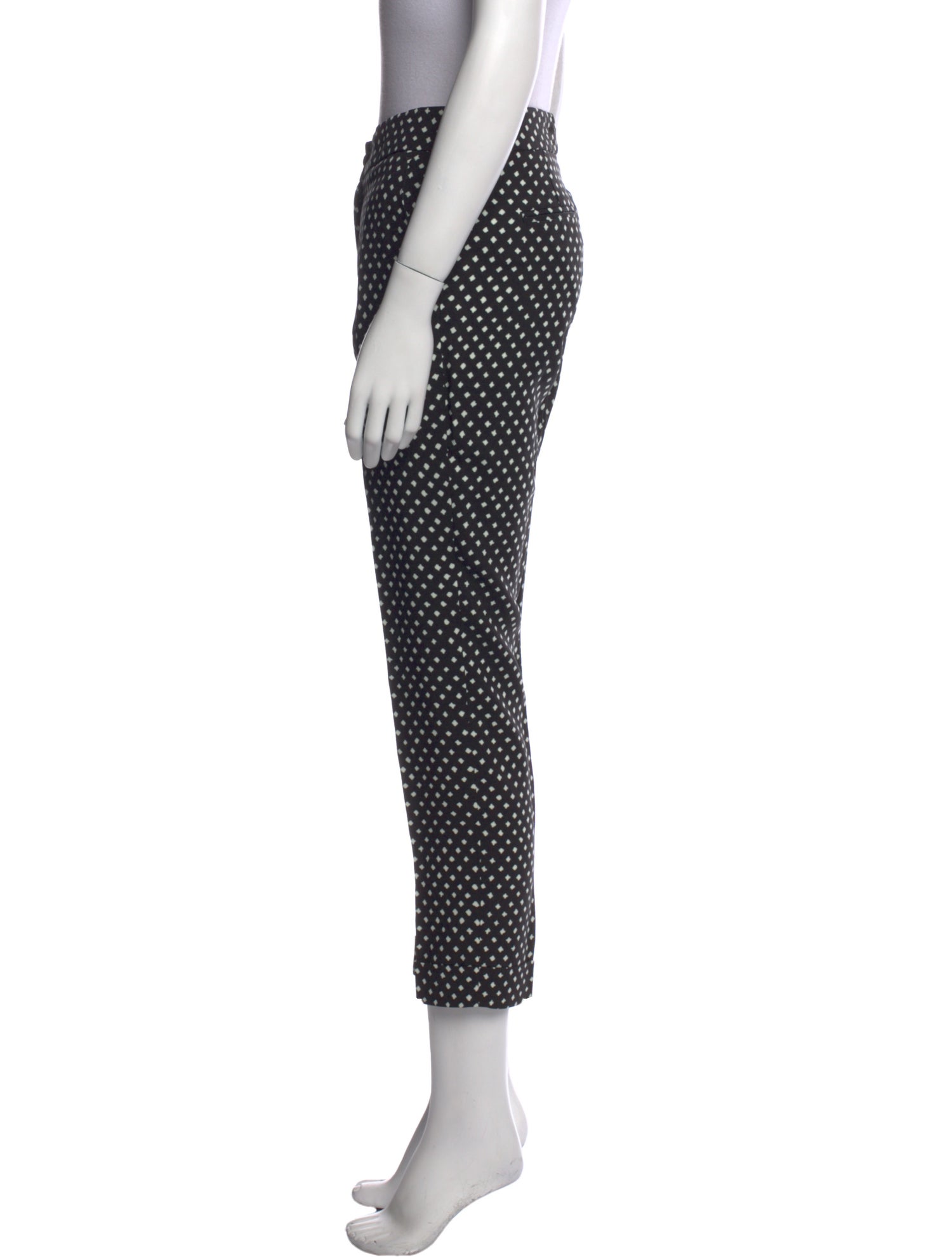 Etro Polka Dot Print Straight Leg Pants