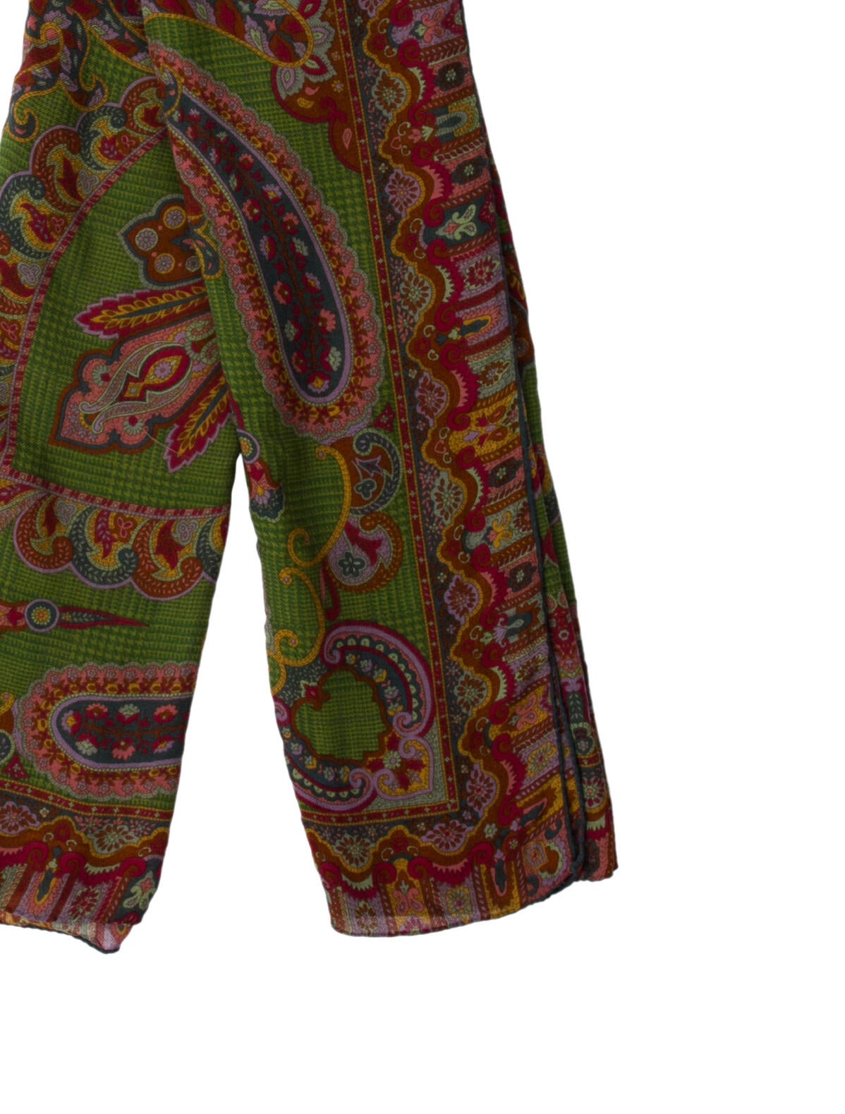 Etro Wool Paisley Print Scarf
