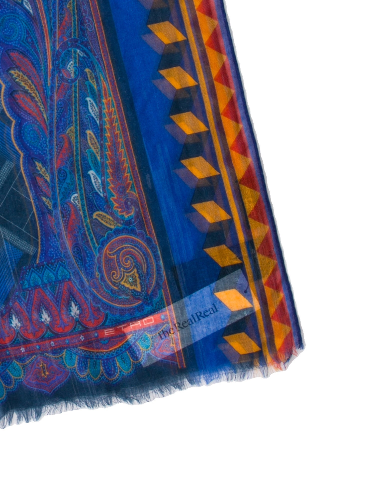 Etro Cashmere Paisley Print Scarf