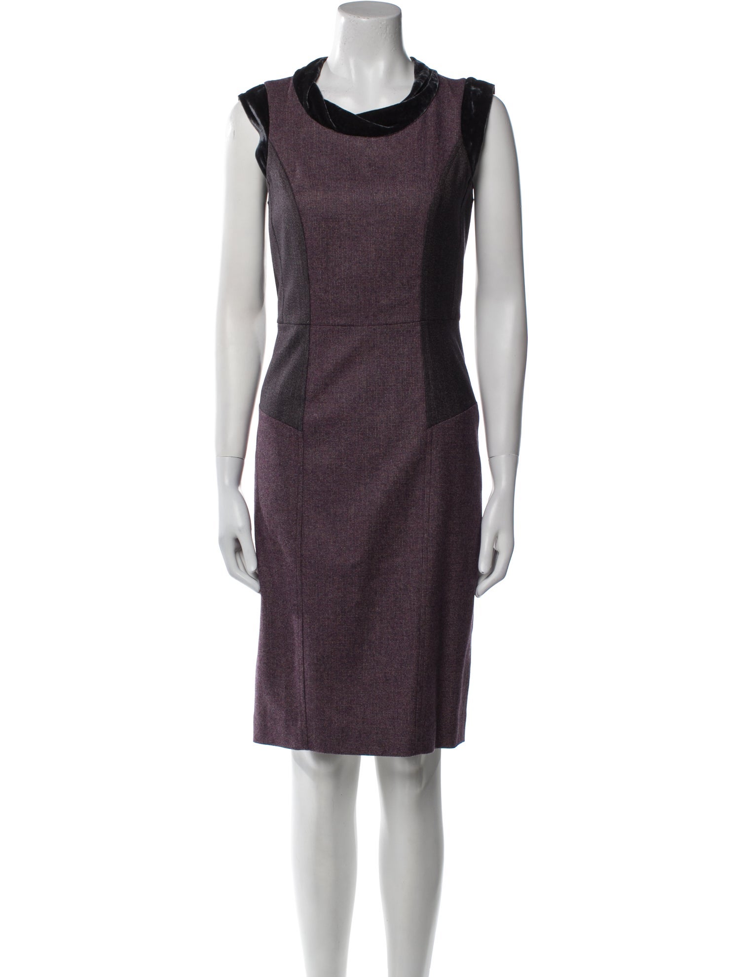 Etro Cowl Neck Knee-Length Dress