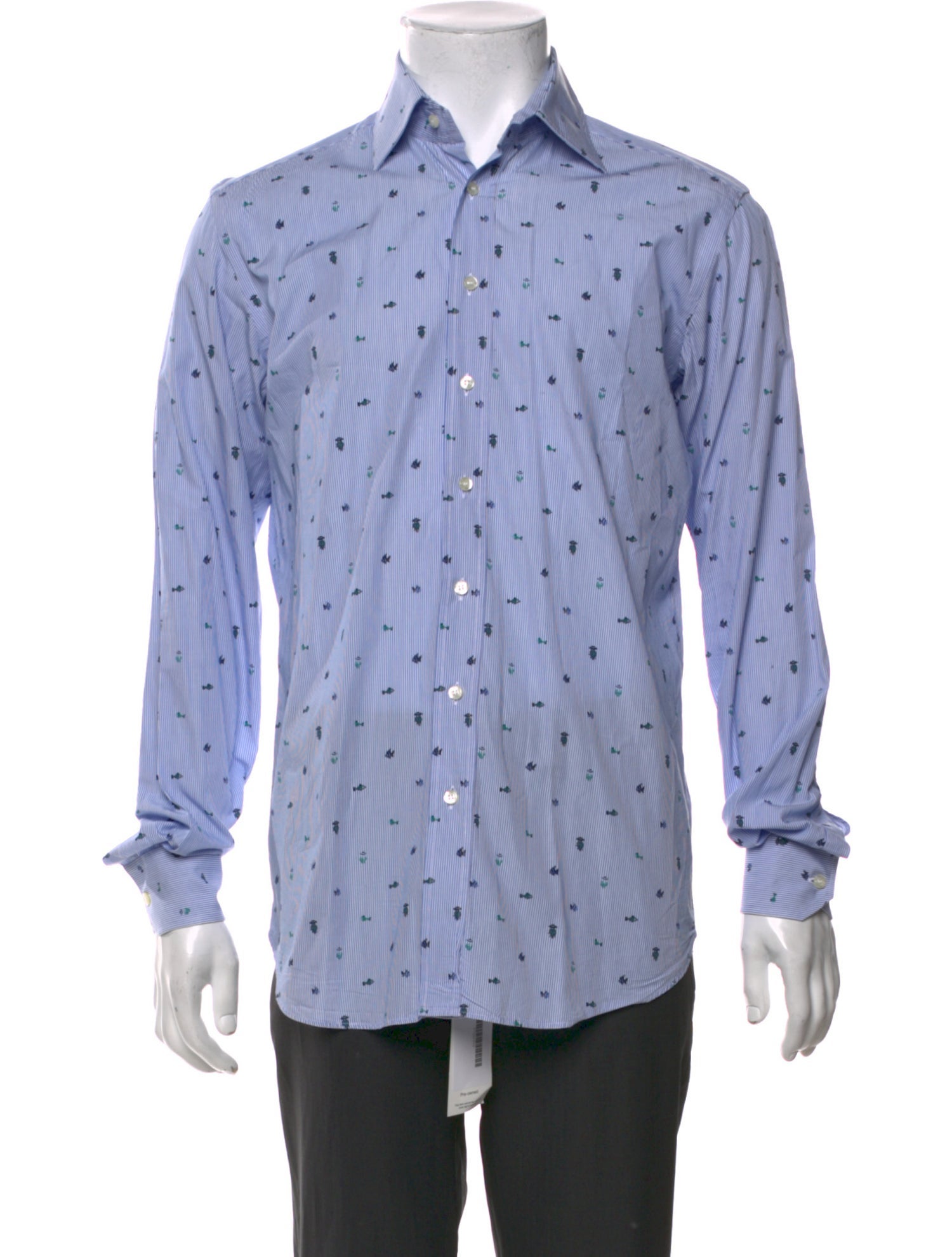 Etro Printed Long Sleeve Dress Shirt