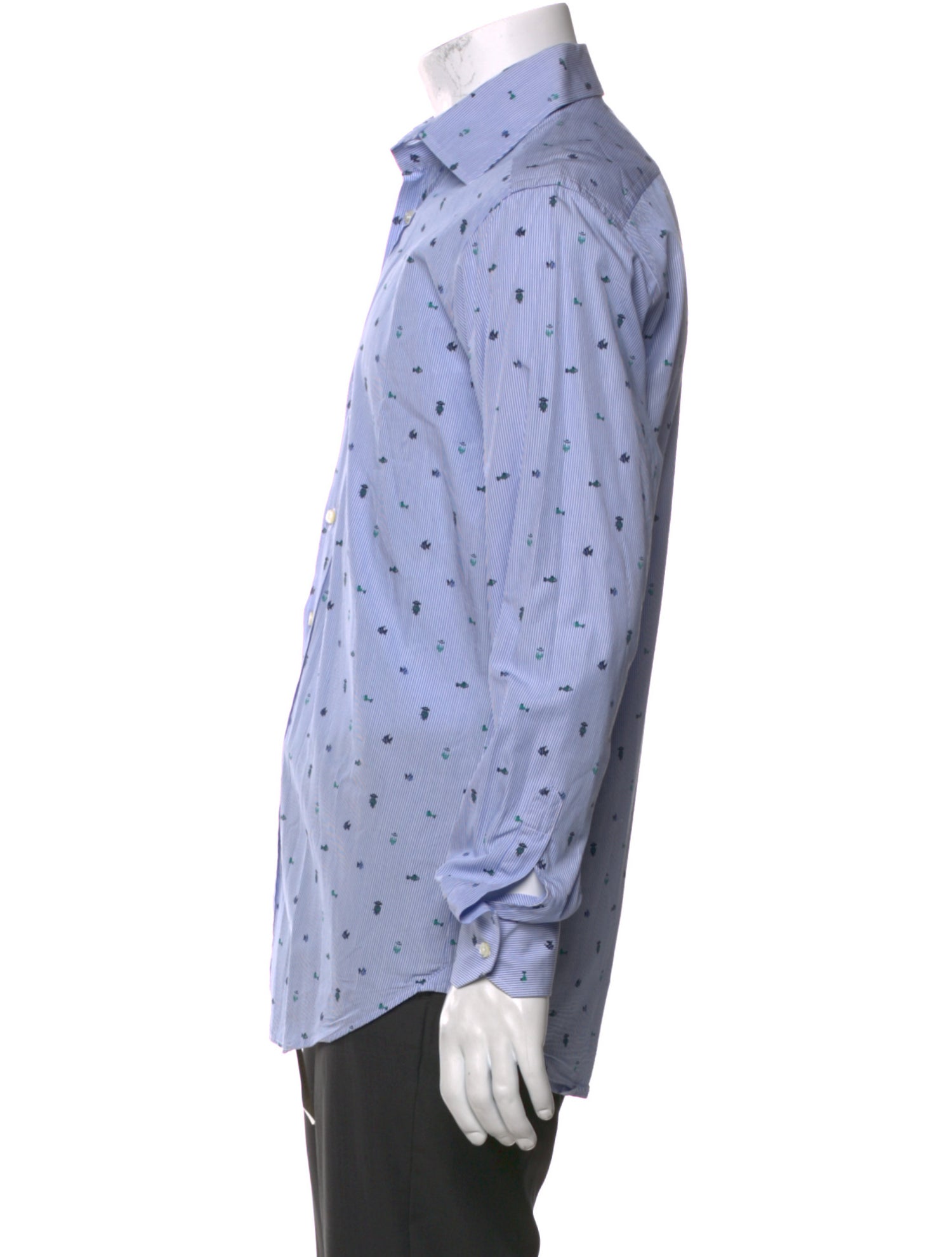 Etro Printed Long Sleeve Dress Shirt