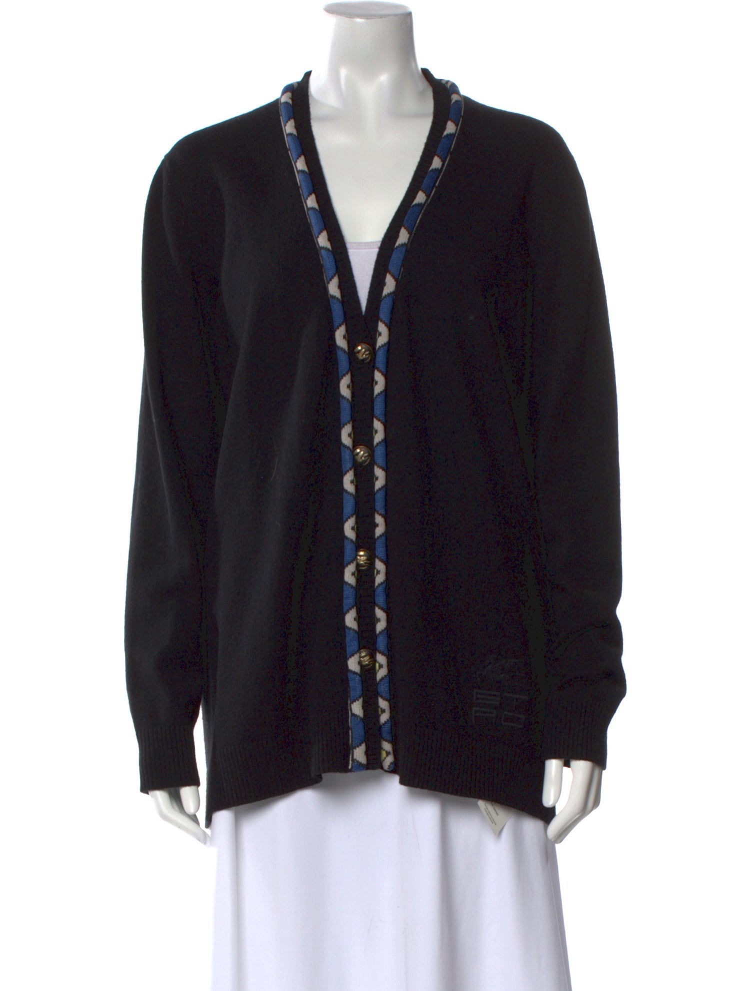 Etro Virgin Wool V-Neck Sweater