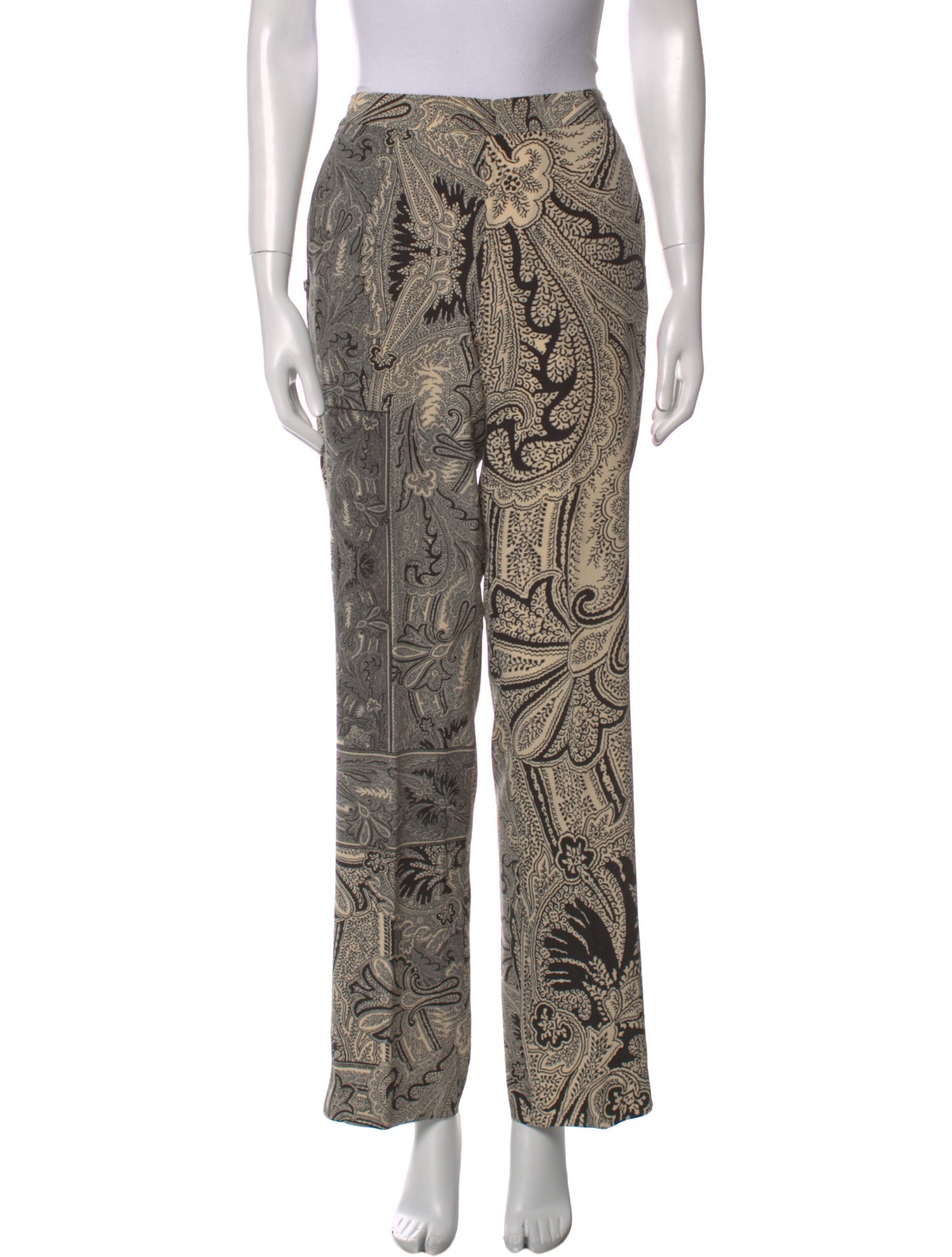 Etro Silk Wide Leg Pants