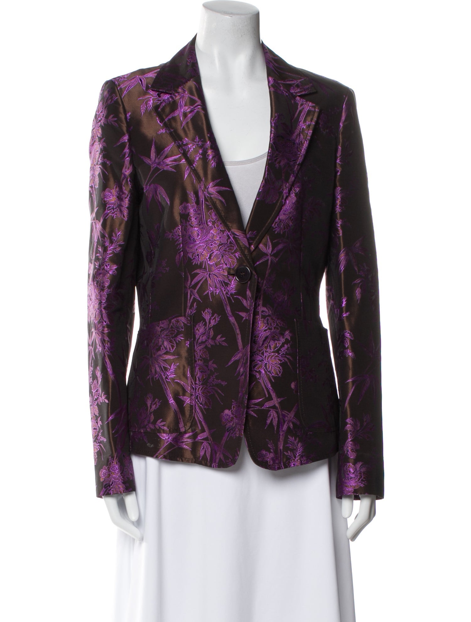 Etro Floral Print Blazer