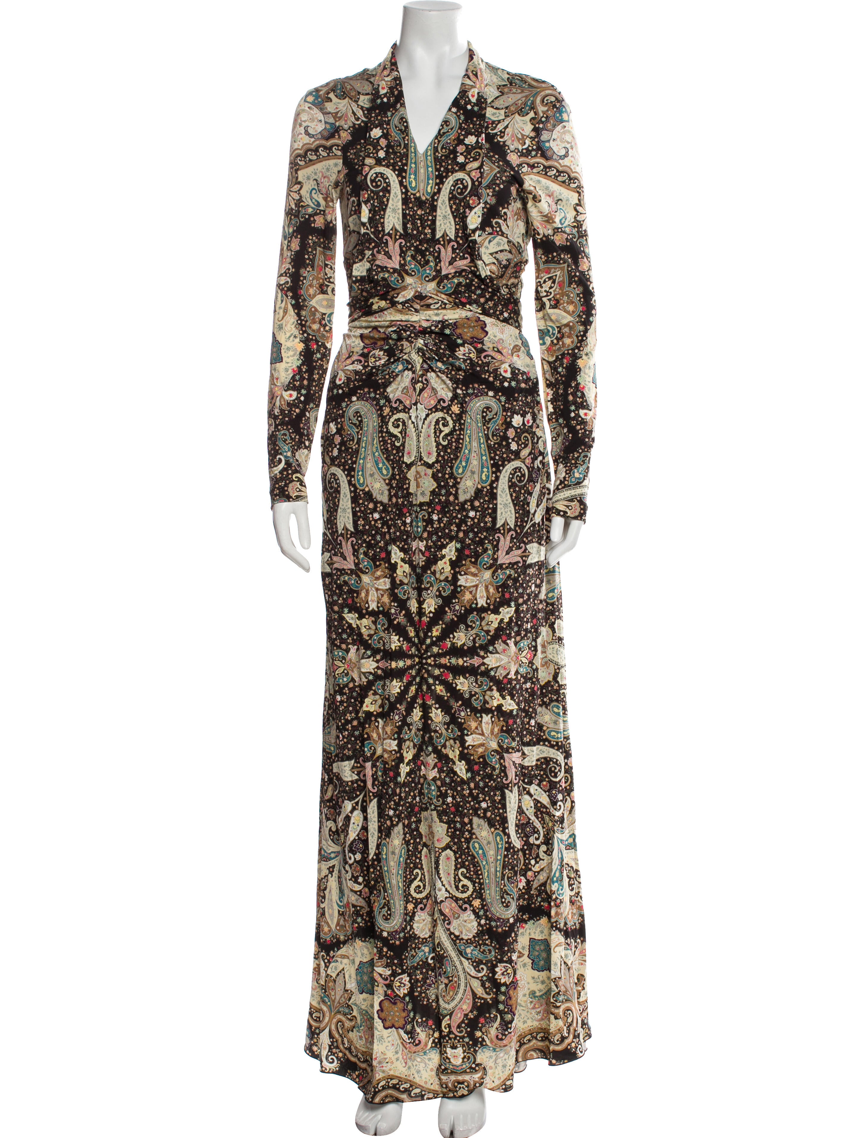 Etro Paisley Print Long Dress w/ Tags