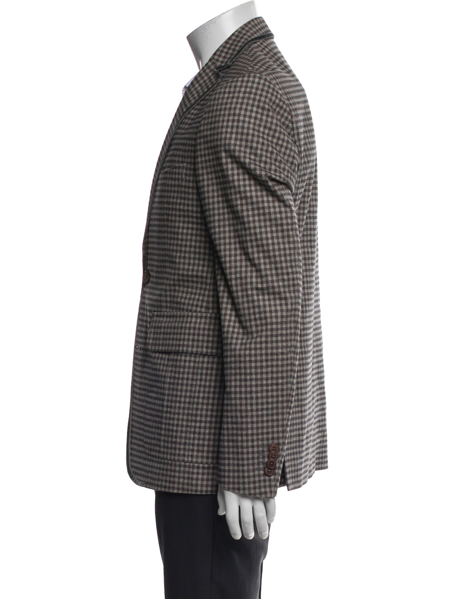 Etro Plaid Print Blazer