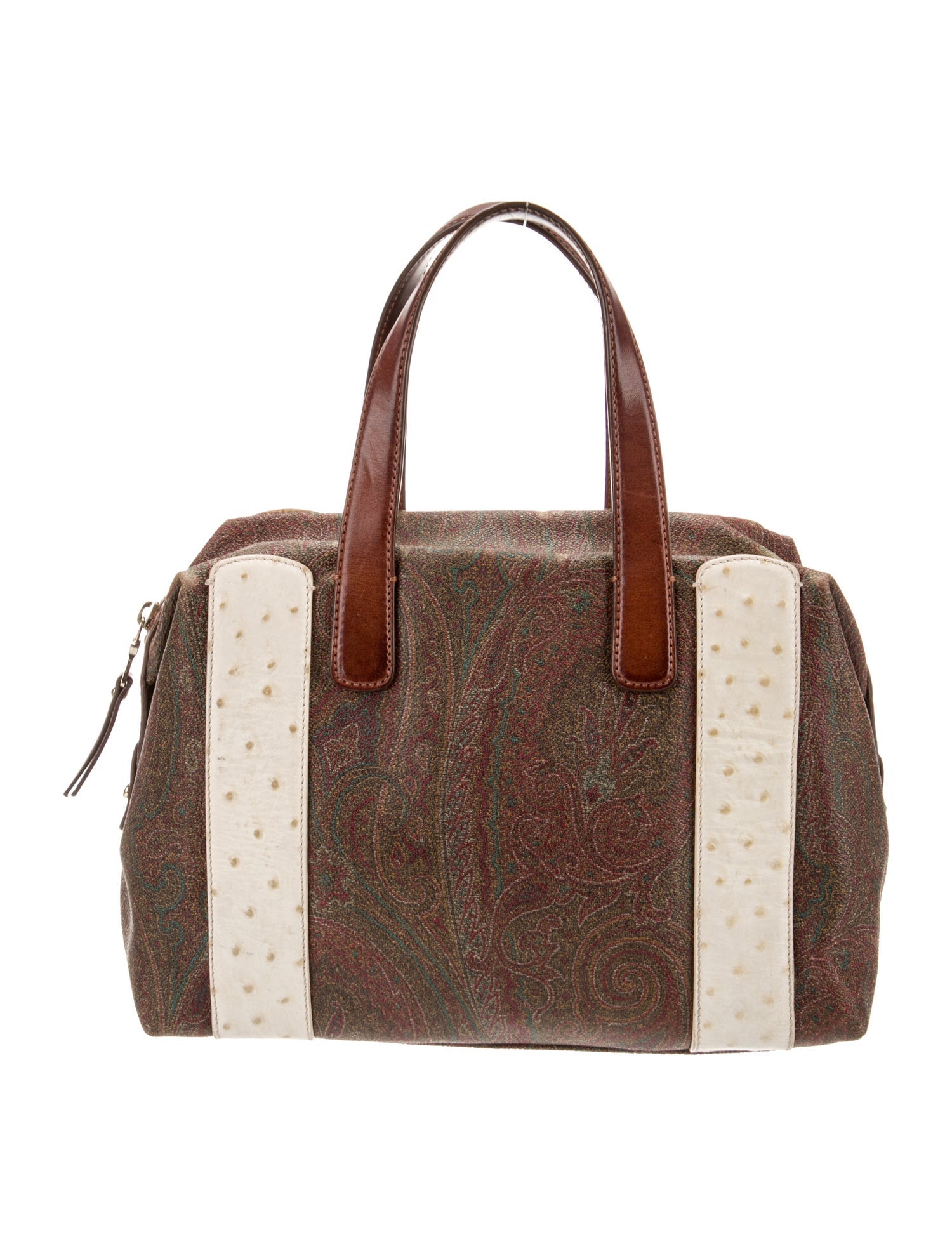 Etro Leather Top Handle Bag