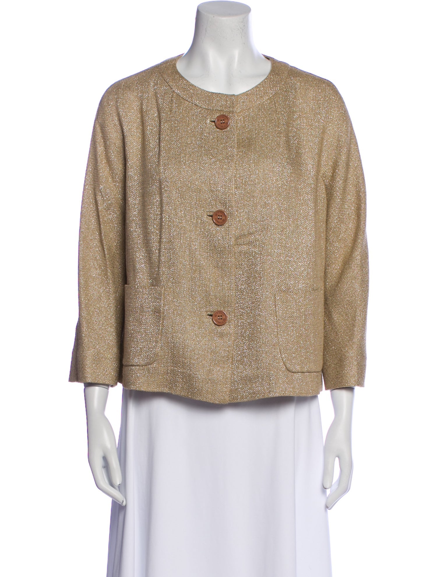 Etro Tweed Pattern Evening Jacket