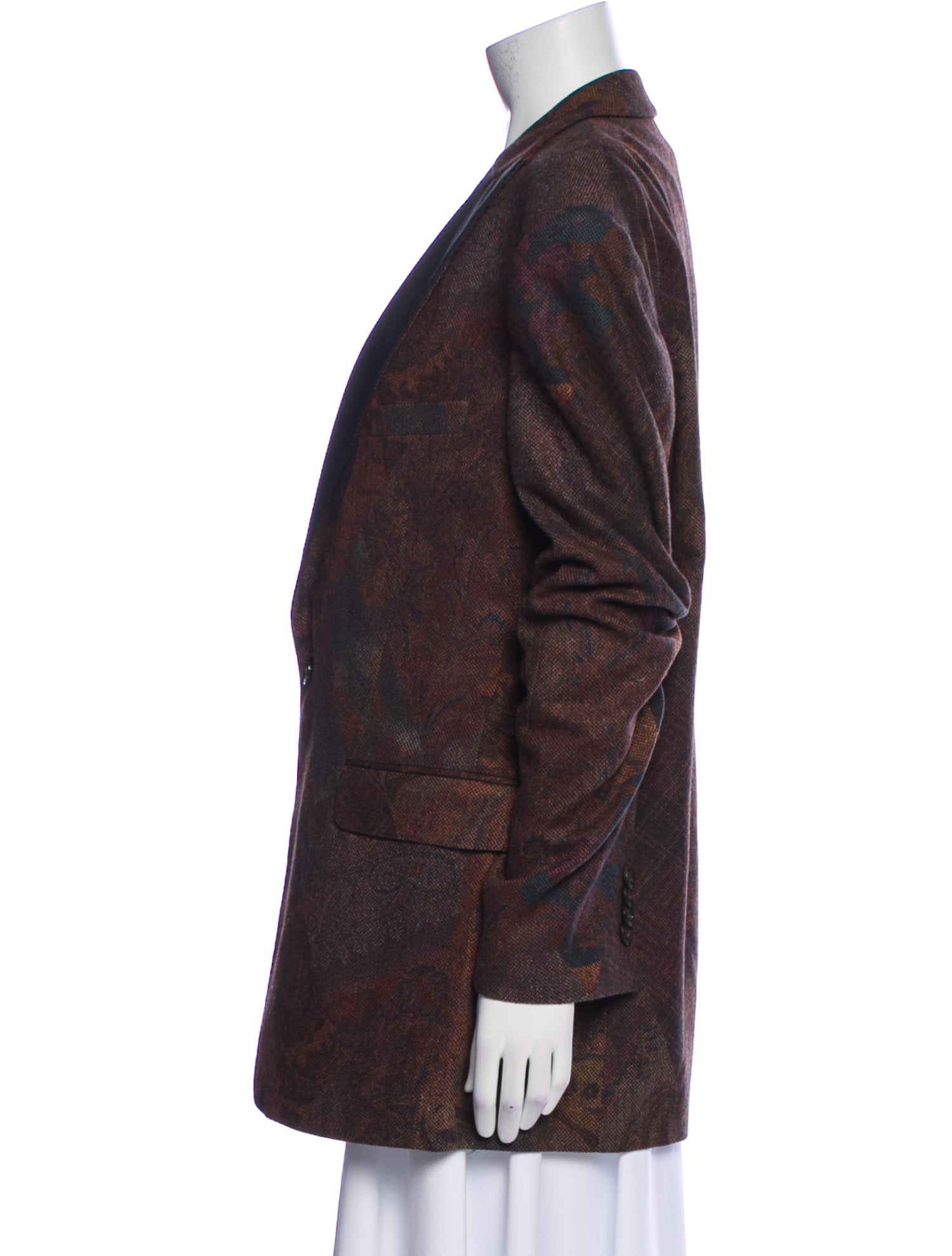 Etro Wool Paisley Print Blazer