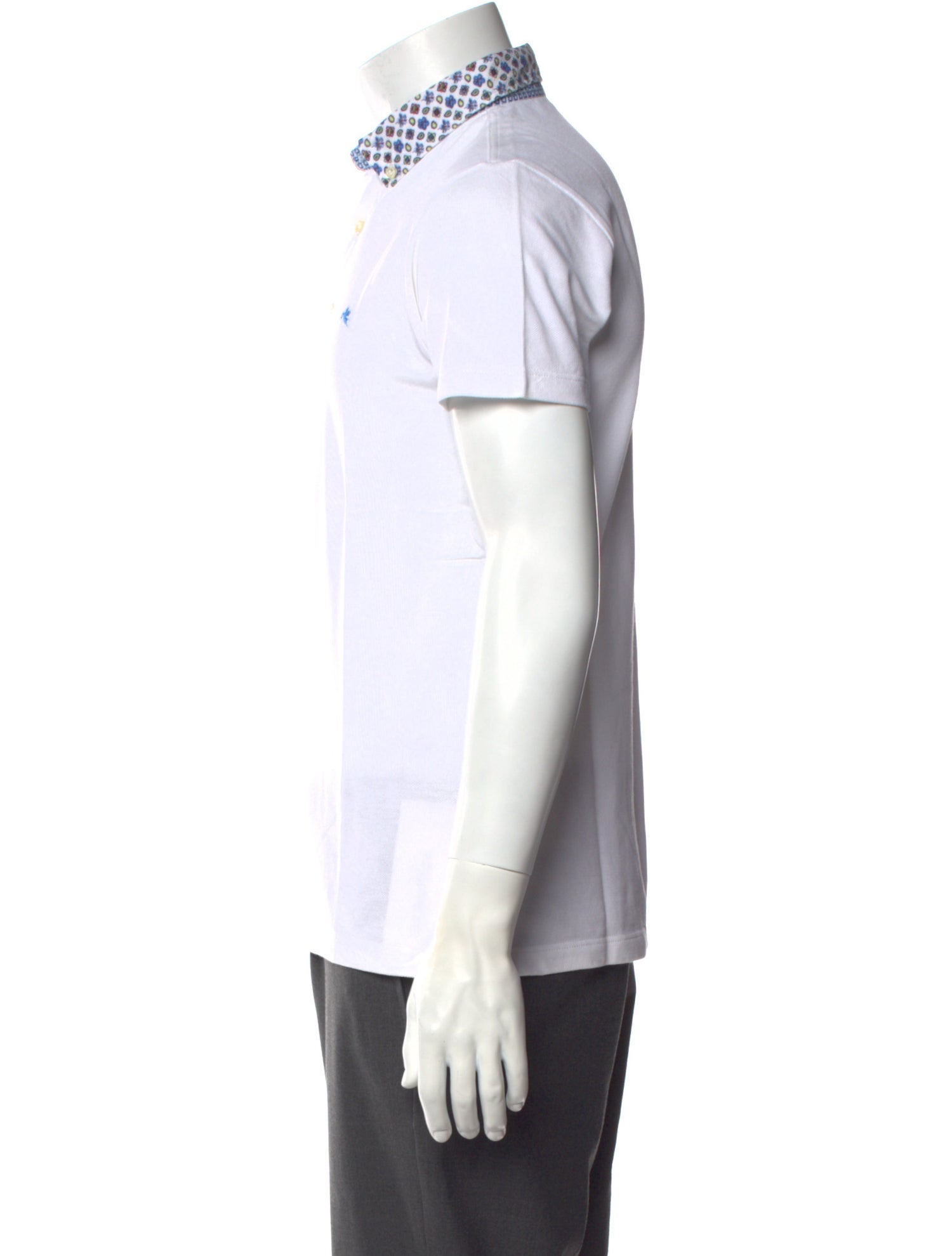 Etro V-Neck Short Sleeve Polo Shirt
