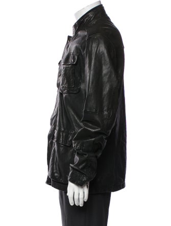 Etro Lamb Leather Utility Jacket