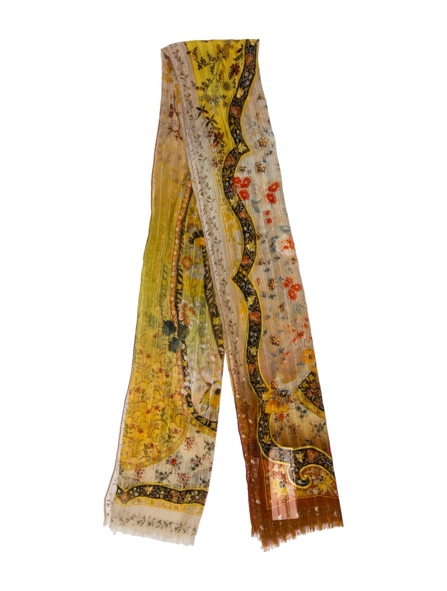 Etro Silk Paisley Print Scarf