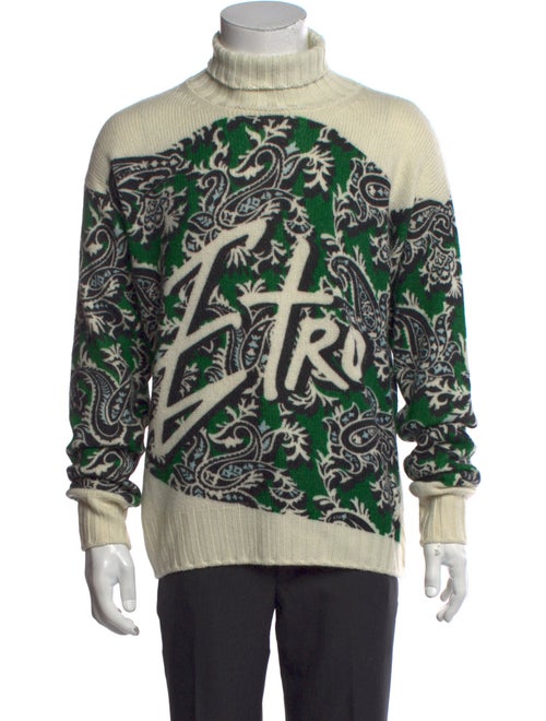 Etro Virgin Wool Printed Pullover