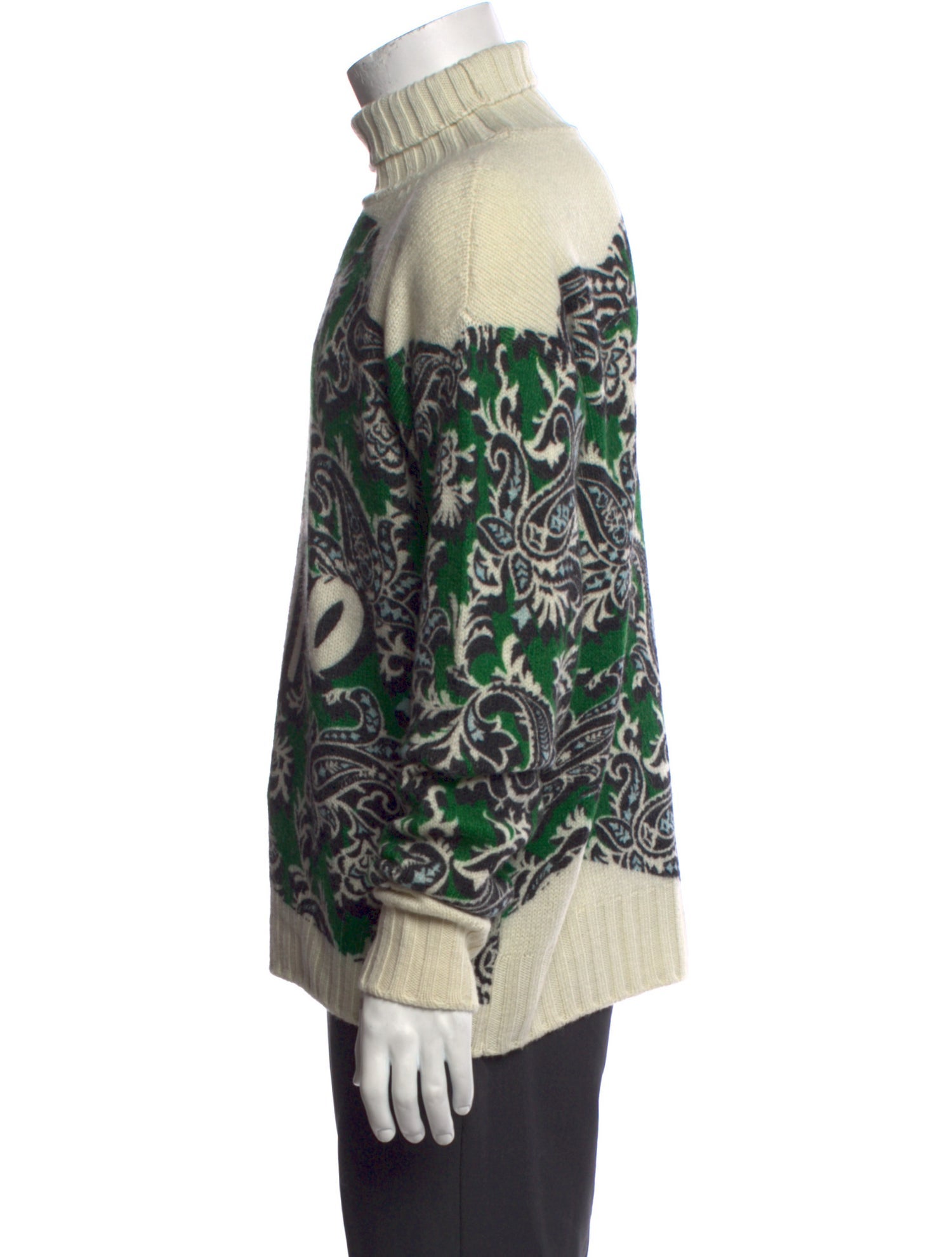 Etro Virgin Wool Printed Pullover
