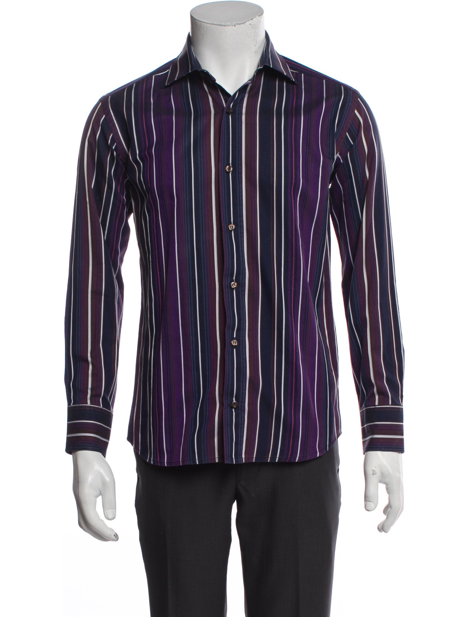 Etro Striped Long Sleeve Shirt