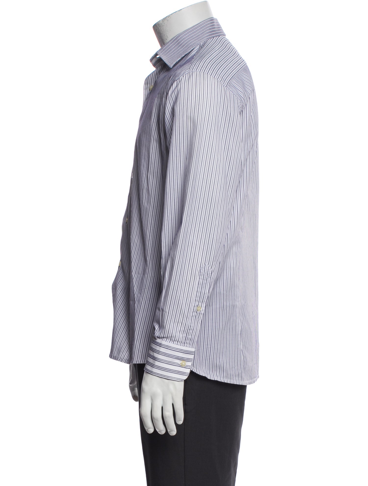 Etro Striped Long Sleeve Dress Shirt
