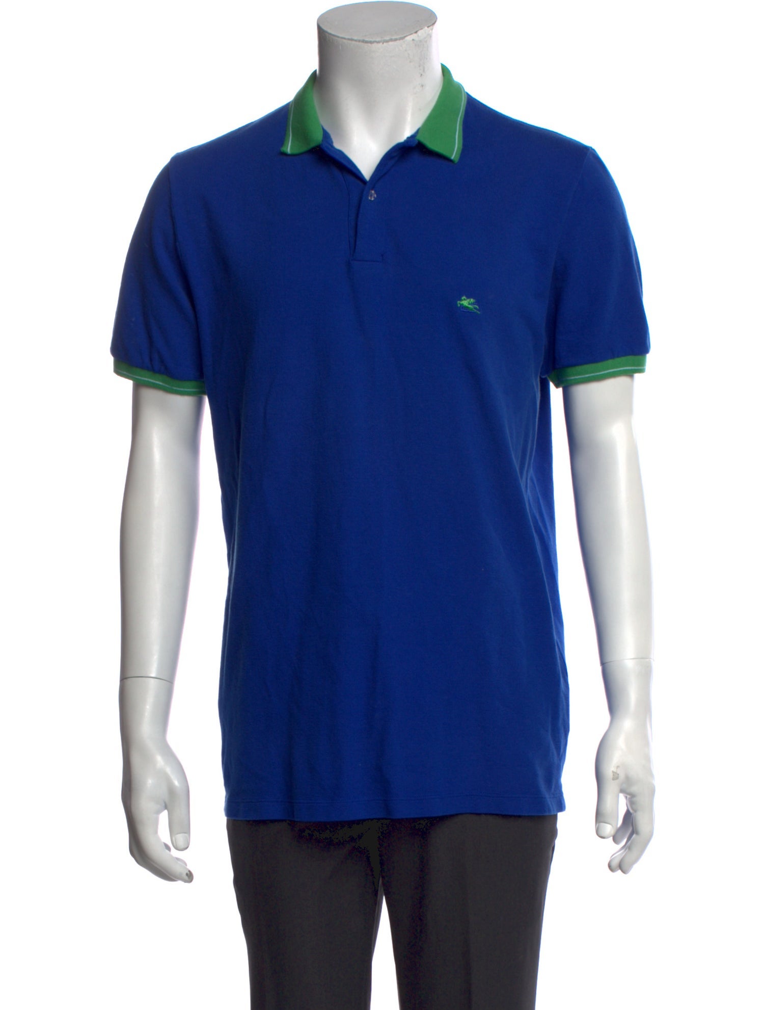 Etro Collar Short Sleeve Polo Shirt