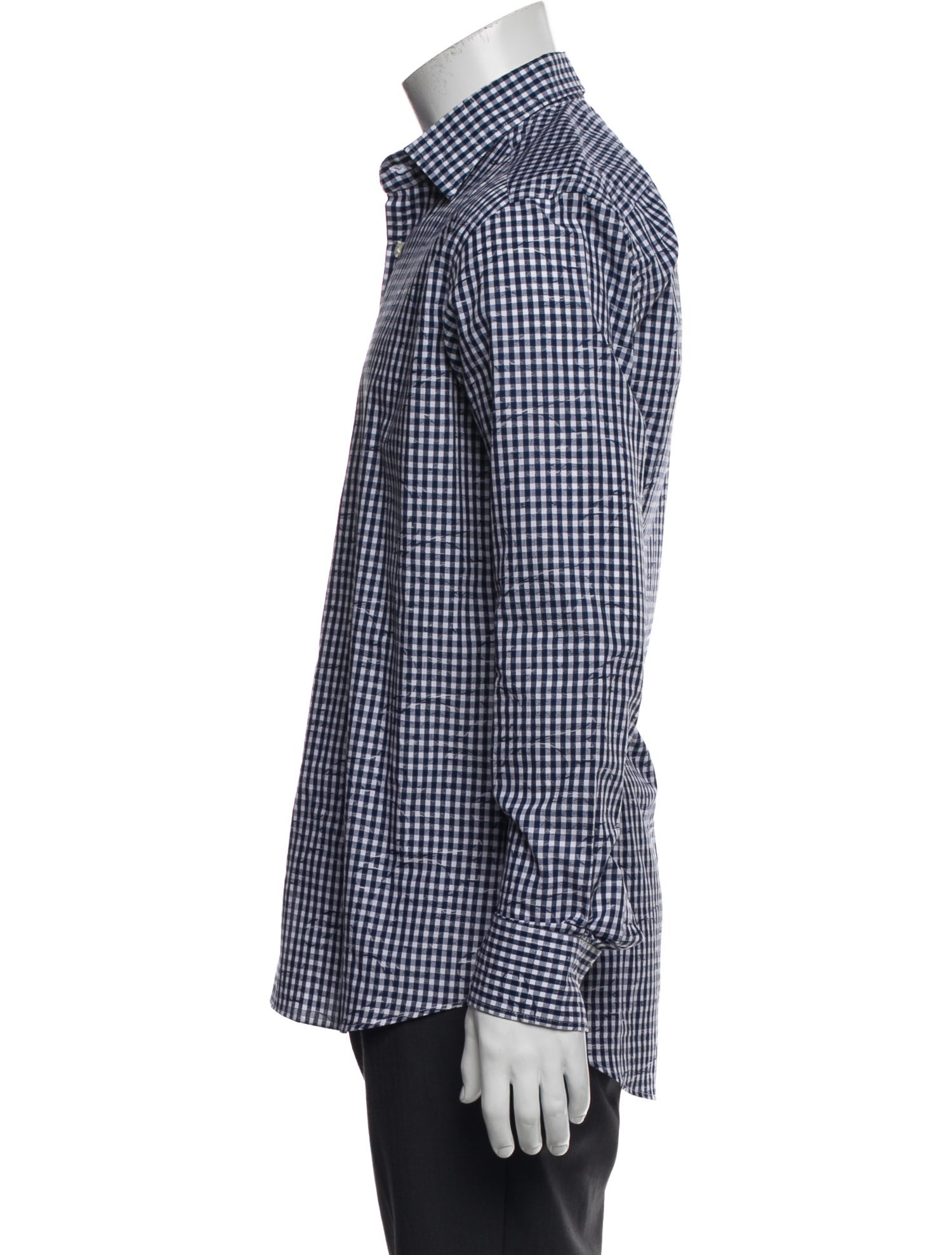 Etro Plaid Print Long Sleeve Shirt