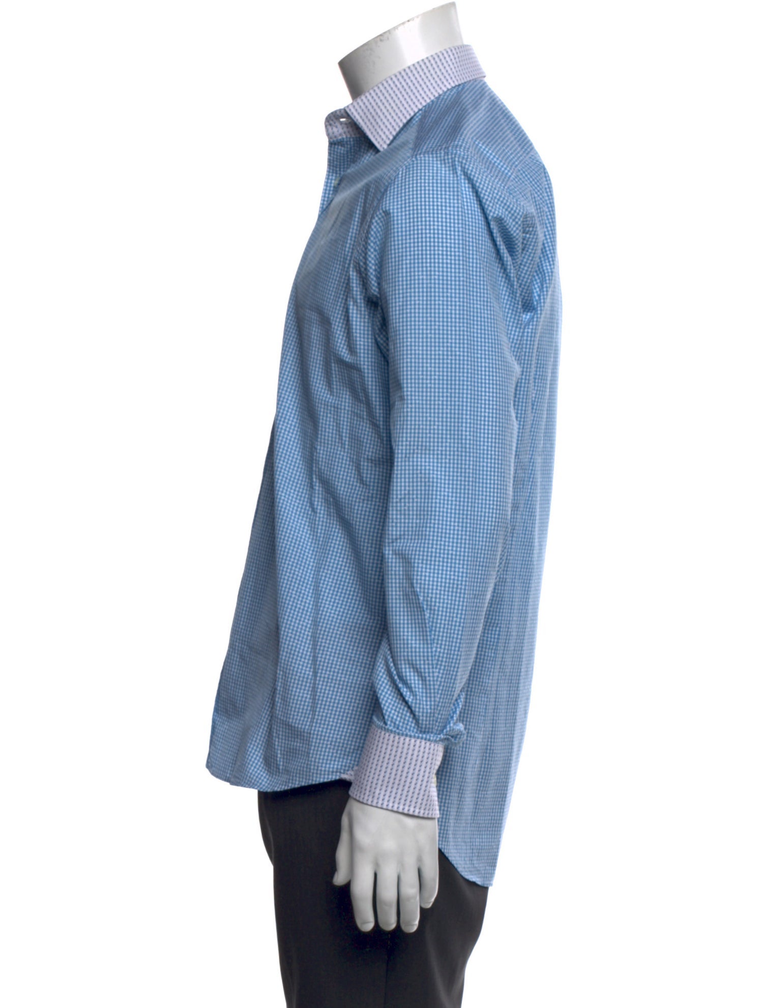 Etro Plaid Print Long Sleeve Shirt