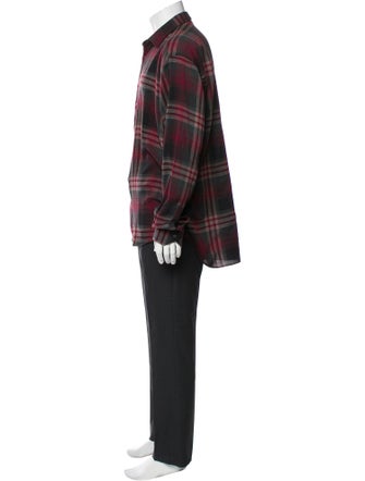 Etro Wool Plaid Print Shirt