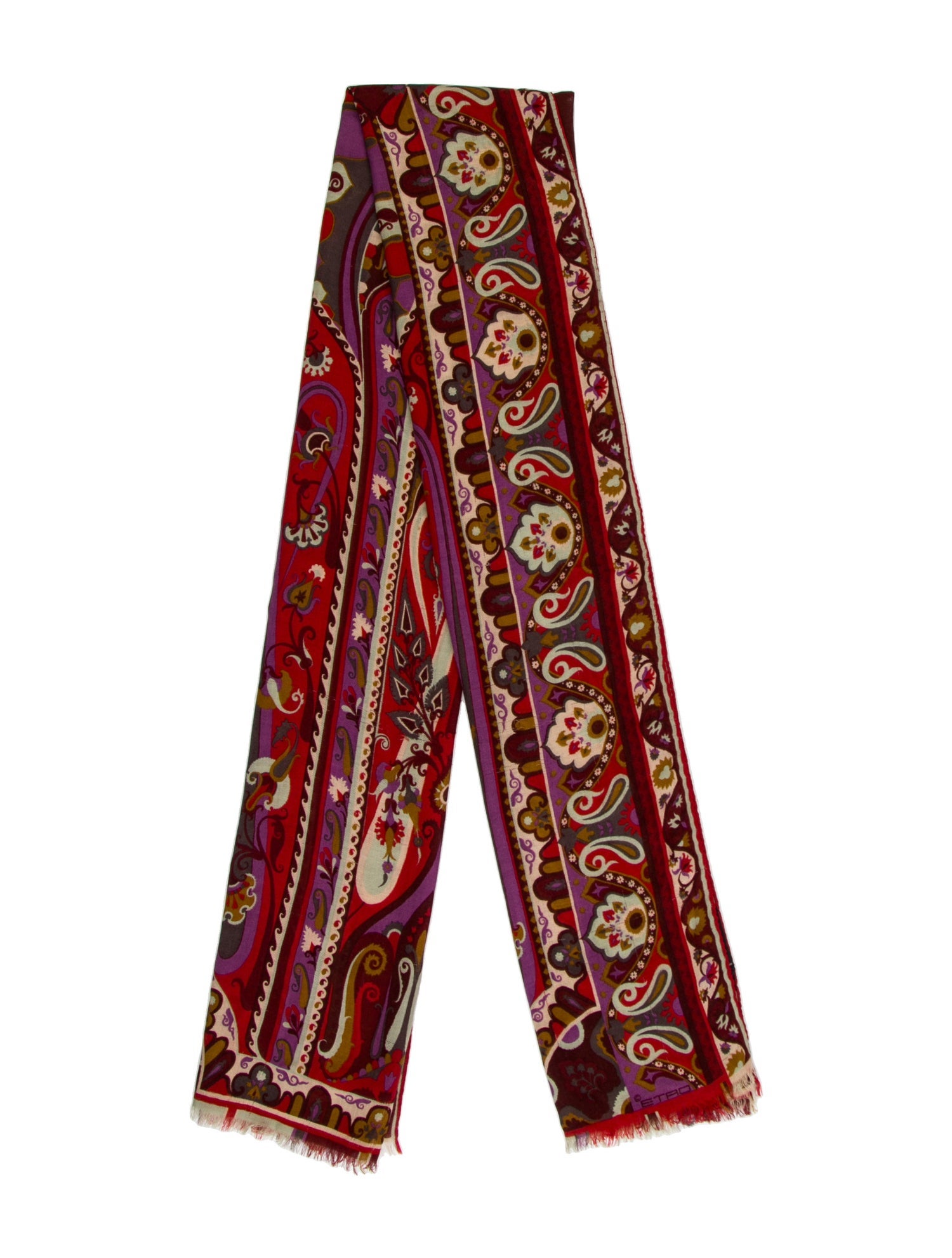 Etro Silk Paisley Print Scarf