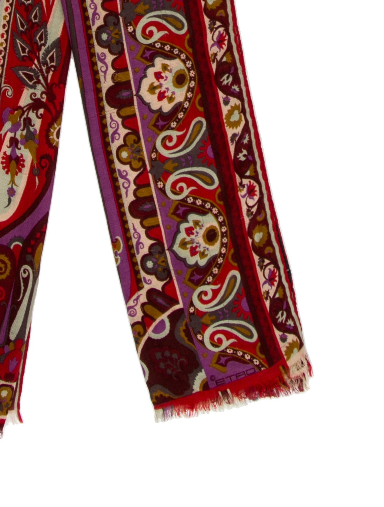 Etro Silk Paisley Print Scarf