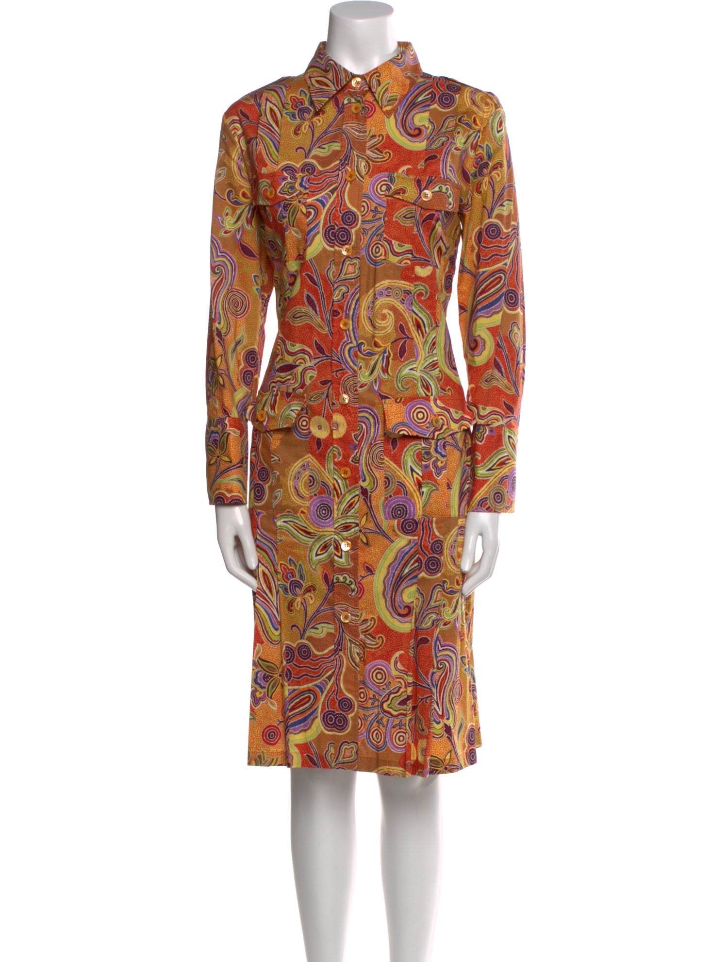 Etro Paisley Print Knee-Length Dress
