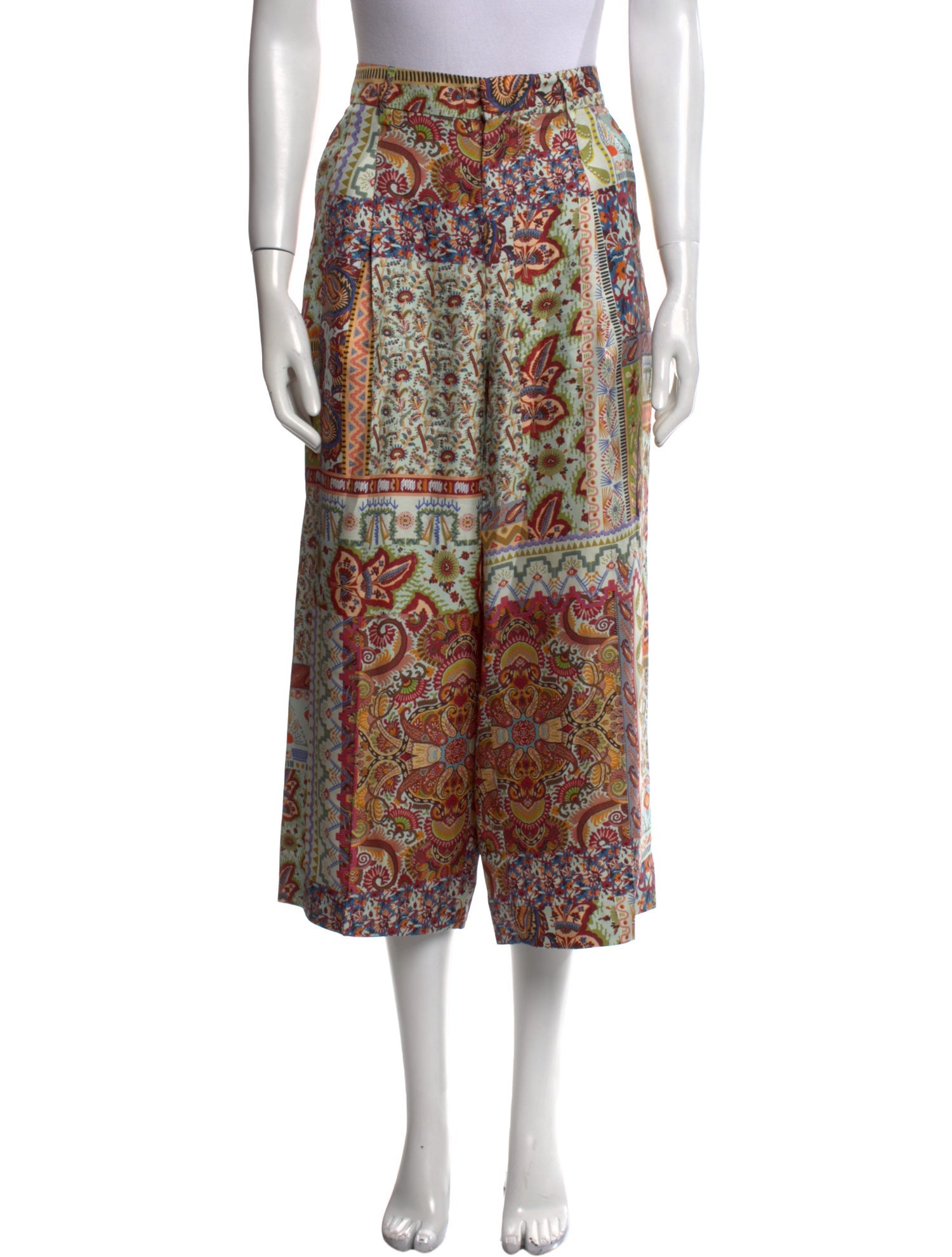 Etro Silk Wide Leg Pants