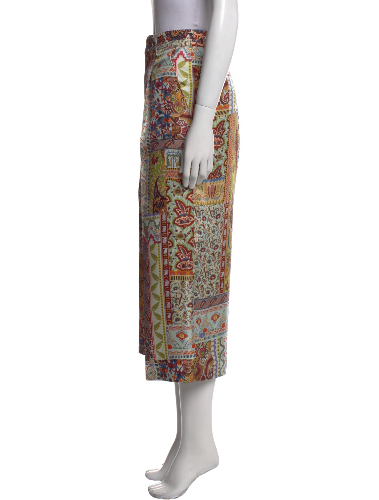 Etro Silk Wide Leg Pants