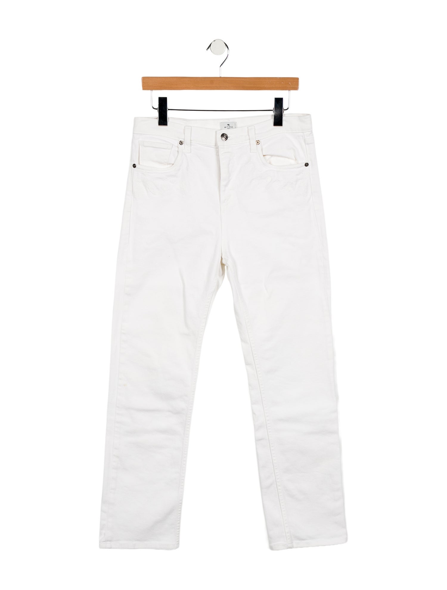 Etro High-Rise Straight Leg Jeans