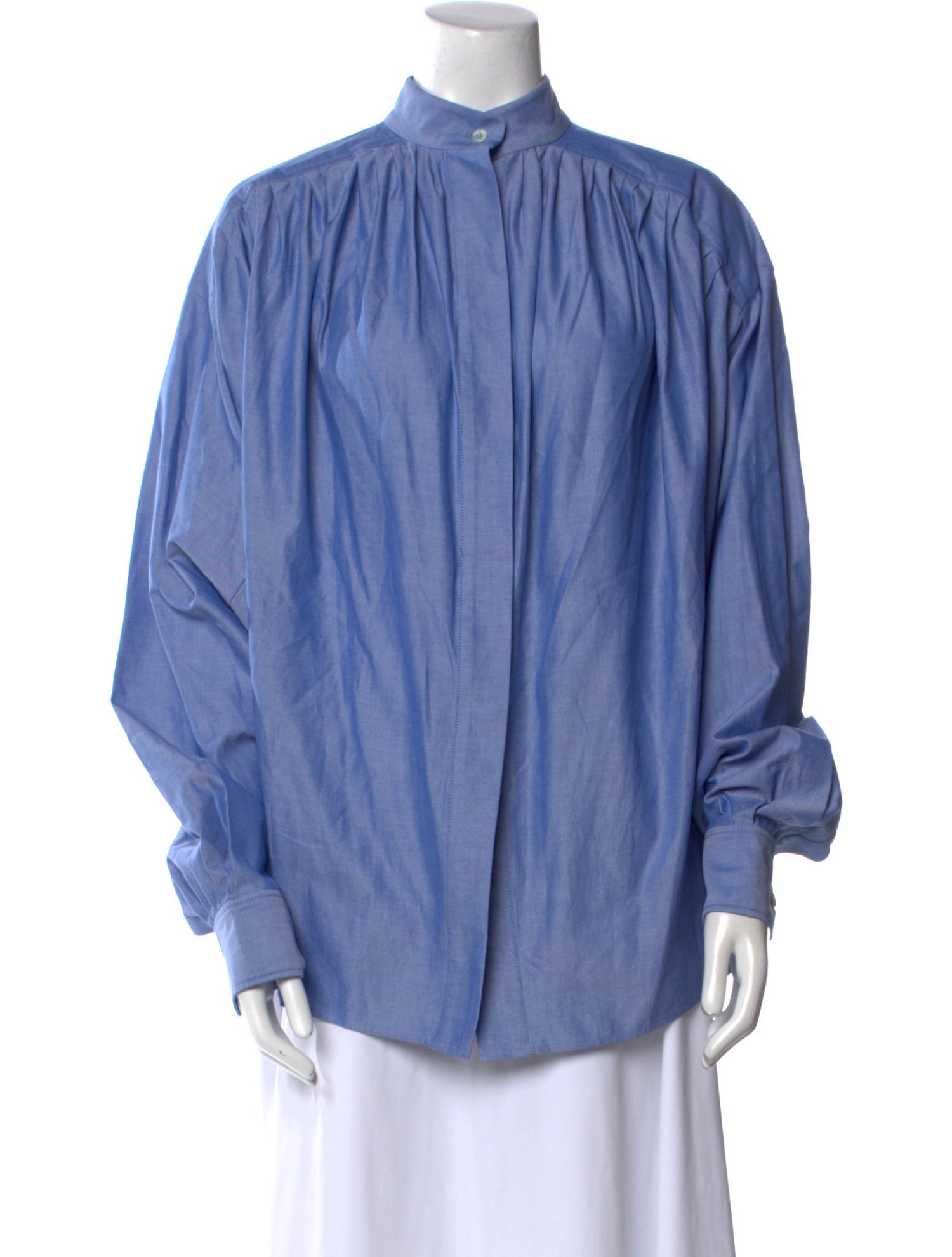 Etro Mock Neck Long Sleeve Blouse