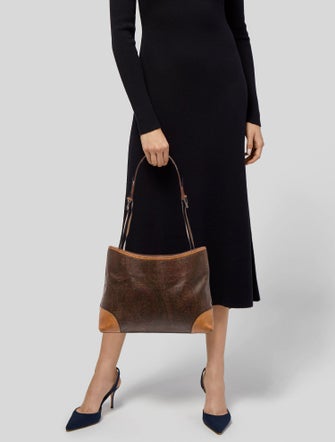Etro Leather Shoulder Bag