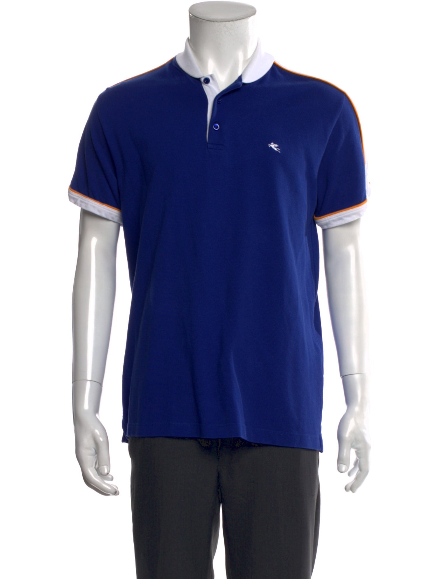 Etro Collar Short Sleeve Polo Shirt