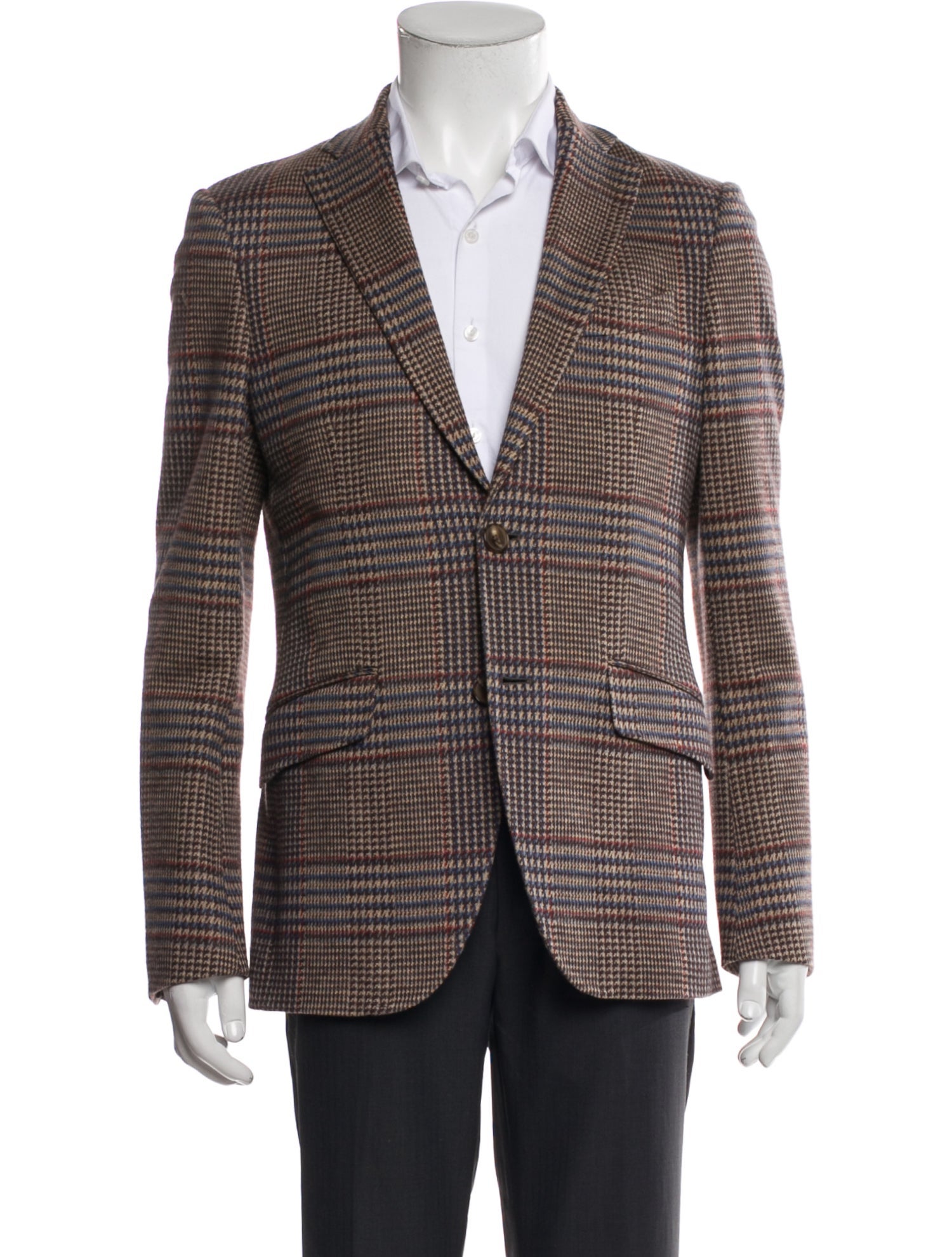 Etro Houndstooth Print Blazer
